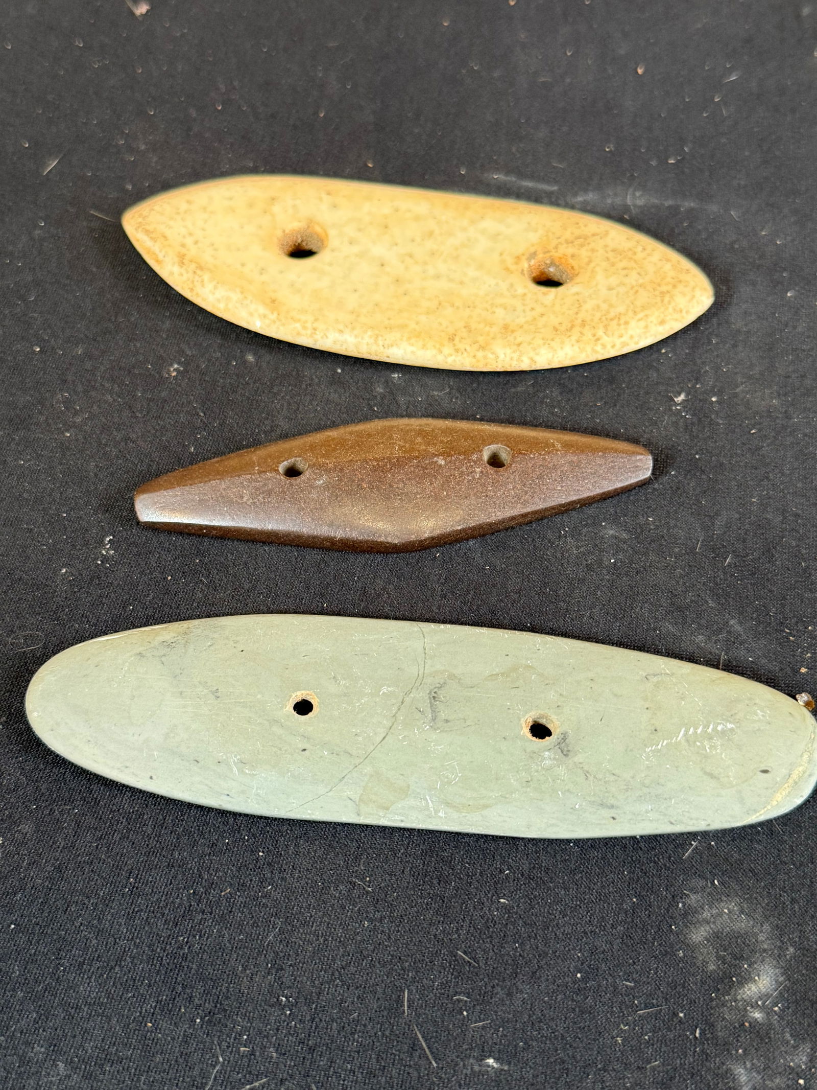 Lot of 3 stone gorgets (1 of 5)