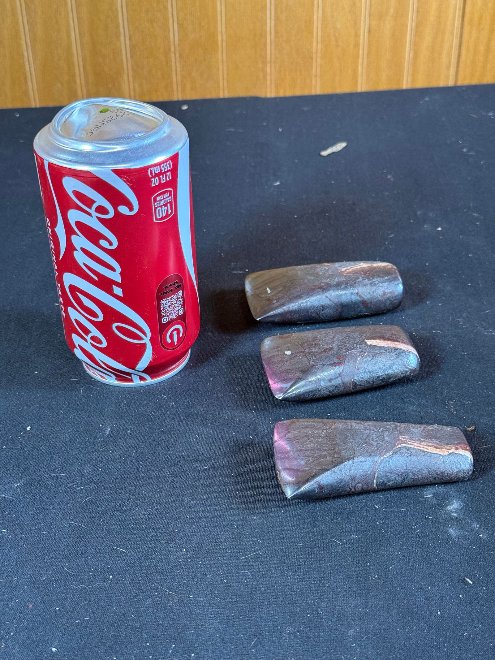 Lot of 3 polished stone axe heads (1 of 4)