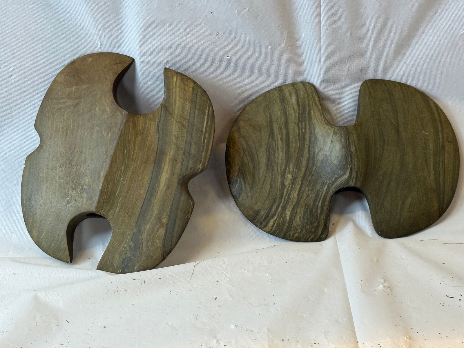 Lot of 2 Native American bannerstones: Lot of 2 Native American bannerstones