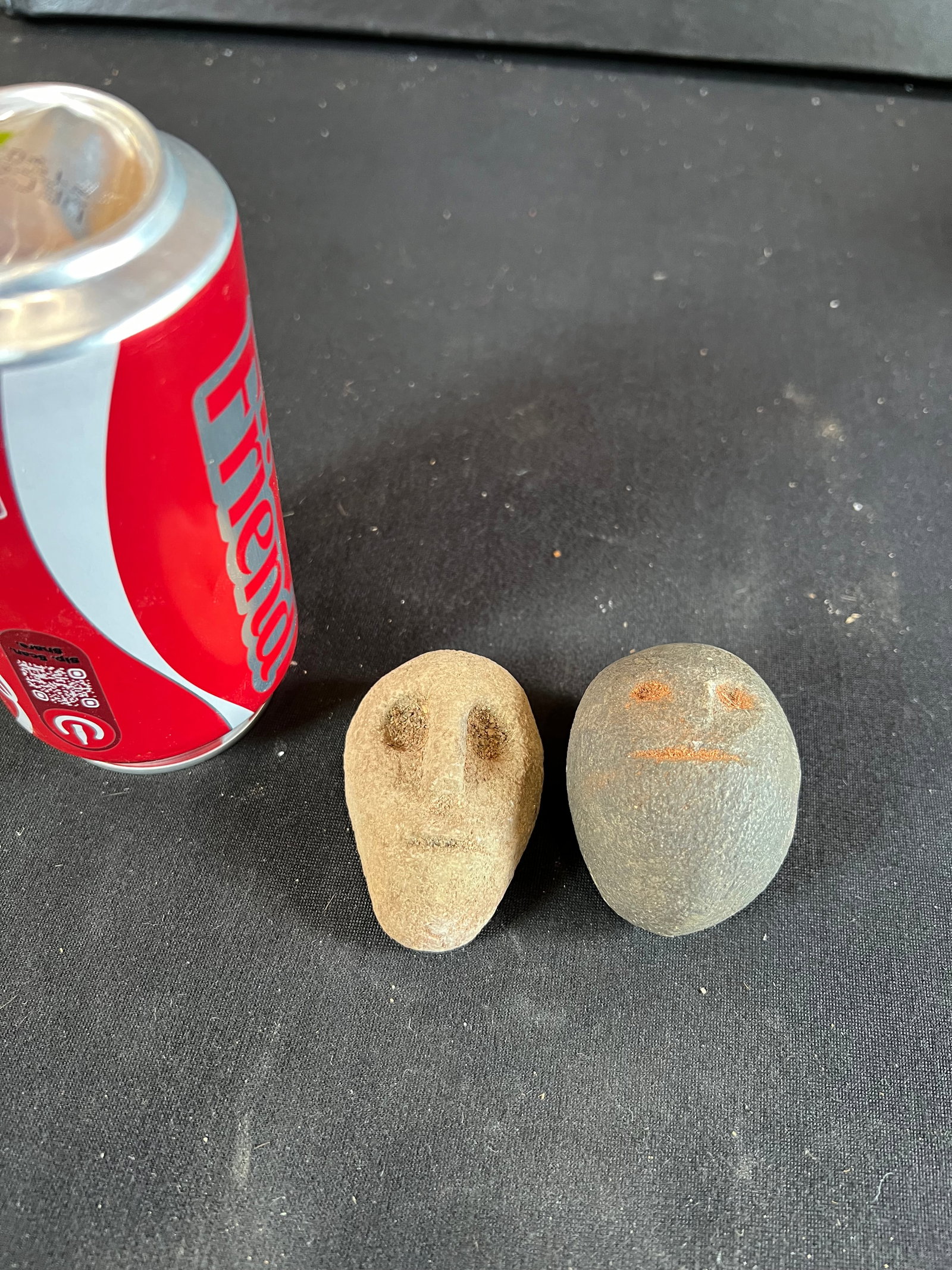 Lot of 2 stone faces: Lot of 2 stone faces