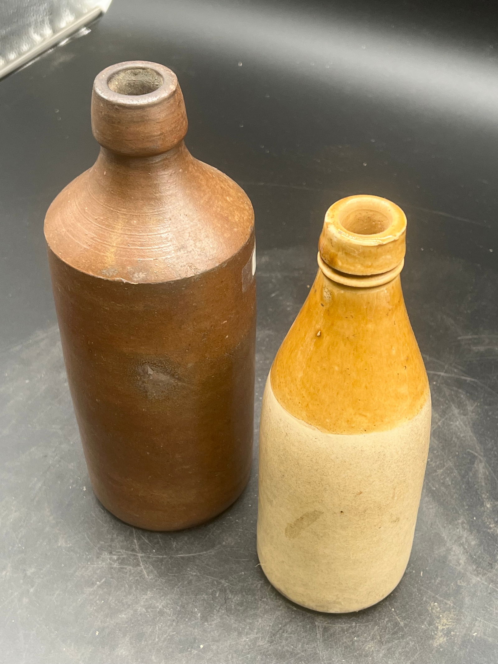 Lot of 2 Stoneware Bottles (1 of 9)