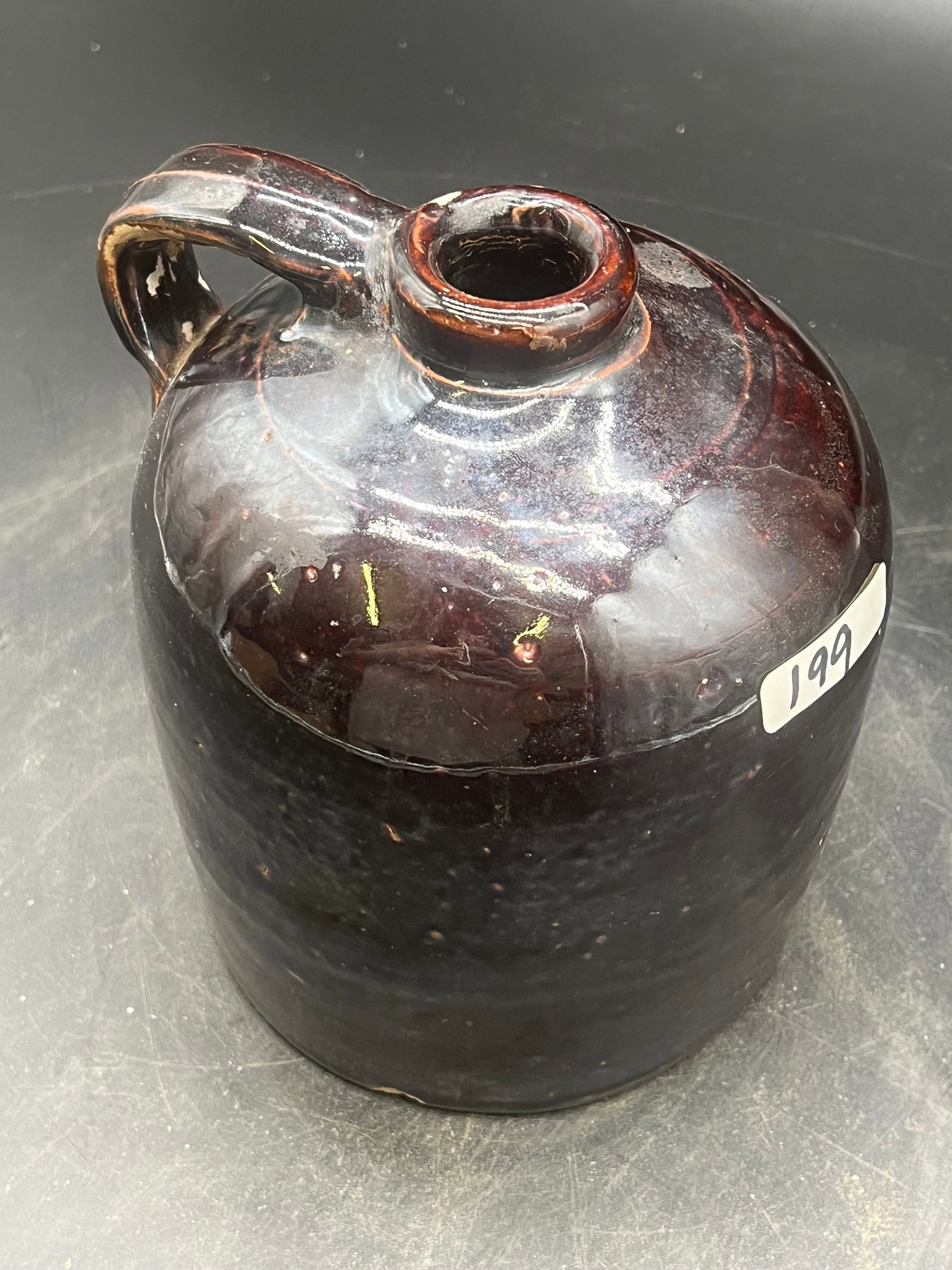 Small Brown Stoneware Jug (1 of 6)