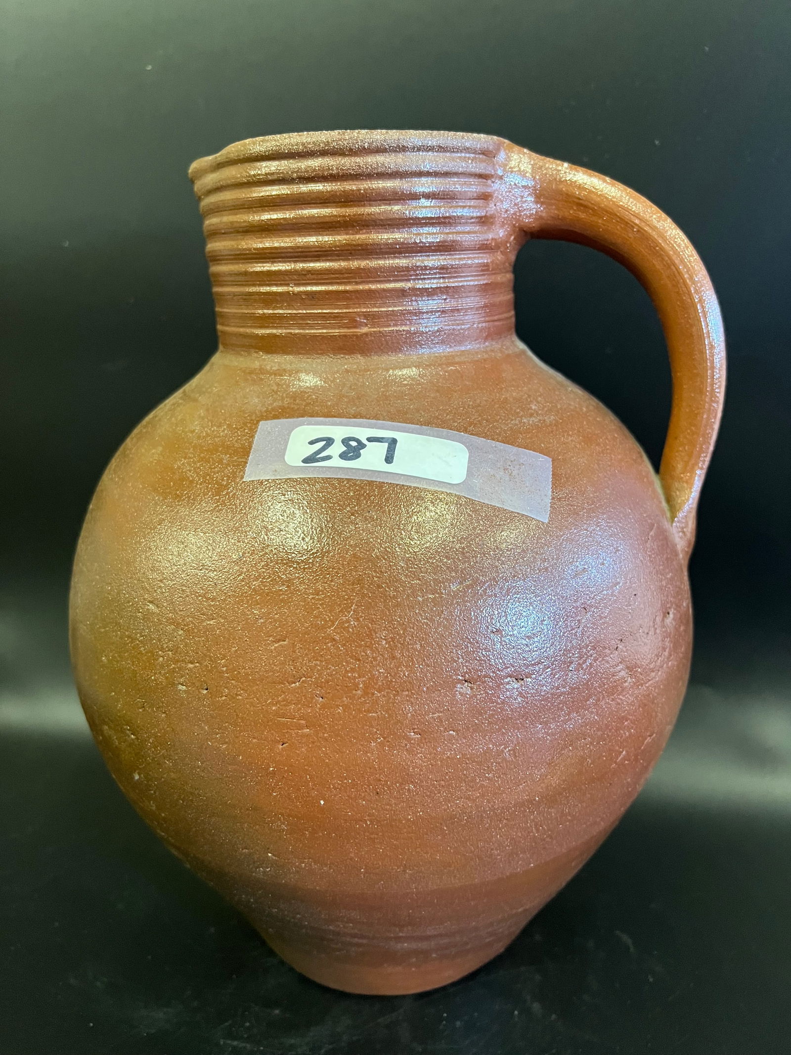 Large Redware Water Vessel: Large Redware Water Vessel (91)