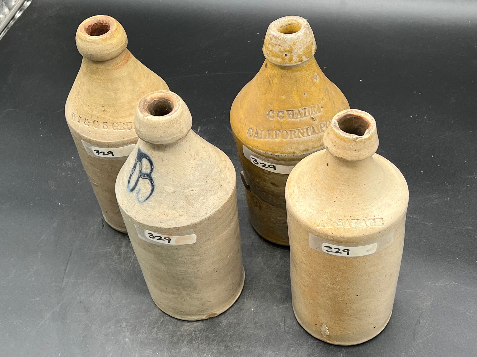 Lot of 4 Stoneware Bottles (1 of 16)