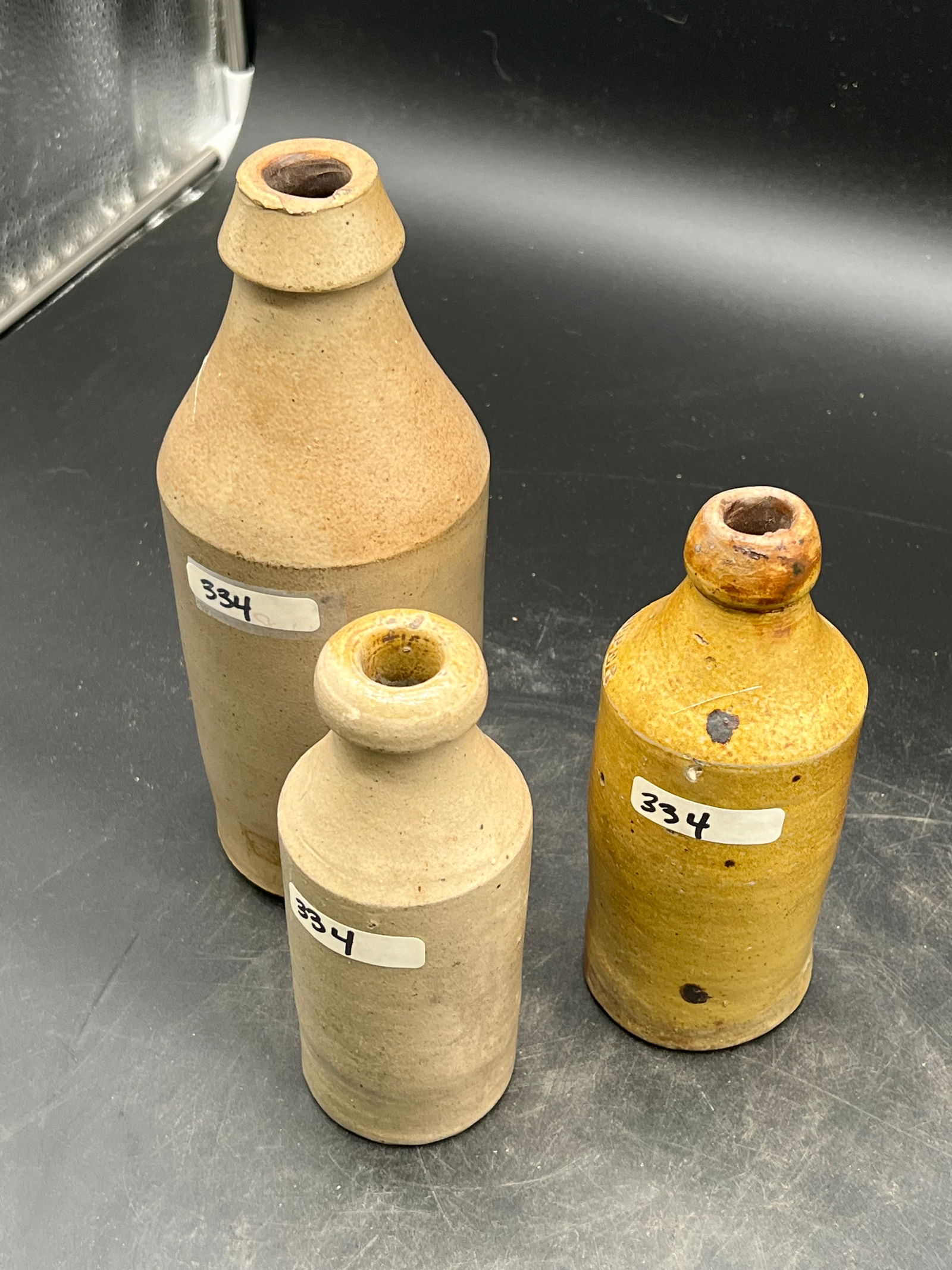 Lot of 3 Stoneware Bottles (1 of 15)