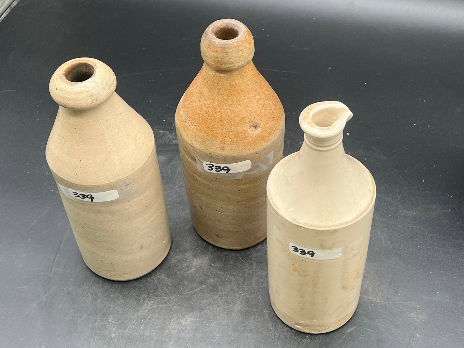 Lot of 3 Stoneware Bottles (1 of 13)