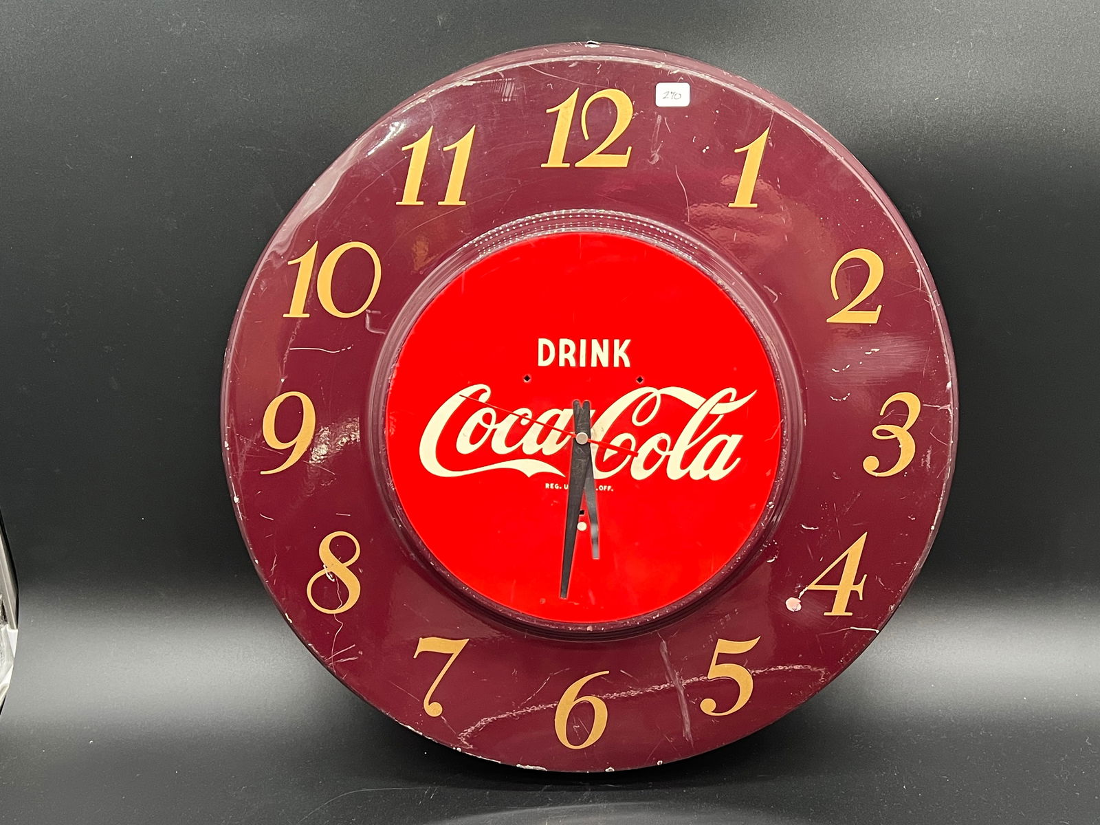 Metal Coca Cola Clock (1 of 4)