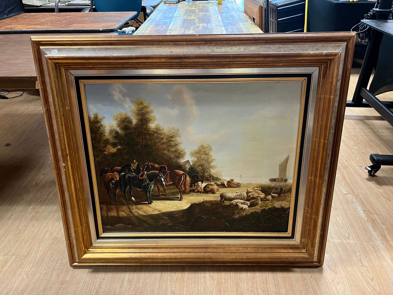 Signed “The Death of the Fox?? Painting (1 of 12)