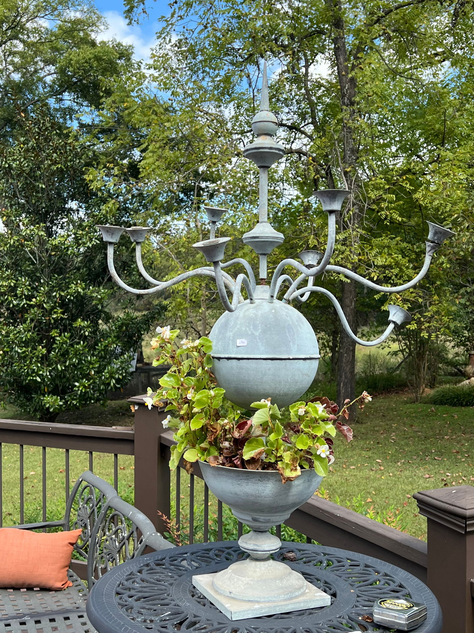 Candelabra and plant Stand: Candelabra and plant Stand