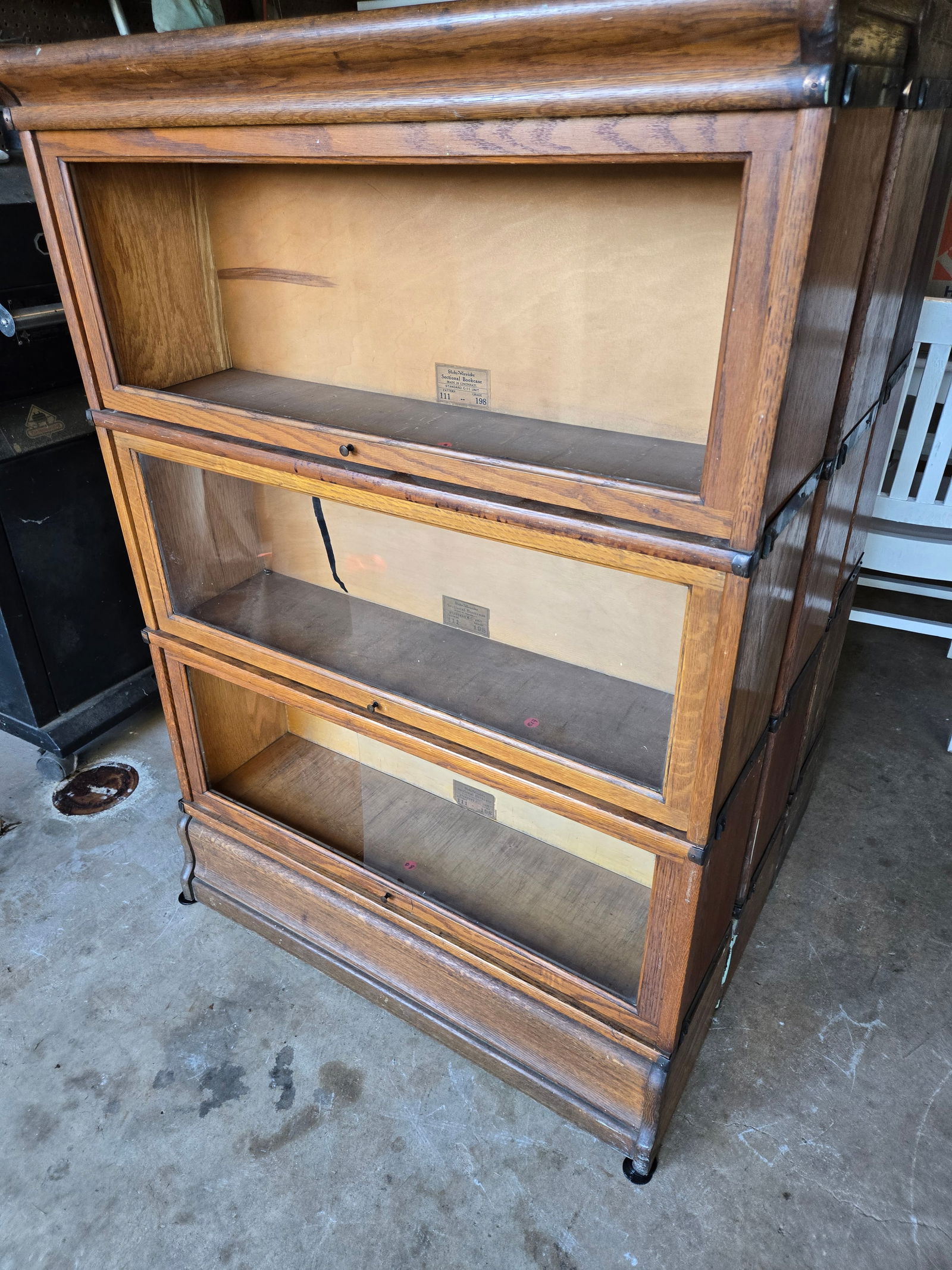 Oak 3 Stack Globe Wernicke Bookcase 1 of 3 (1 of 3)