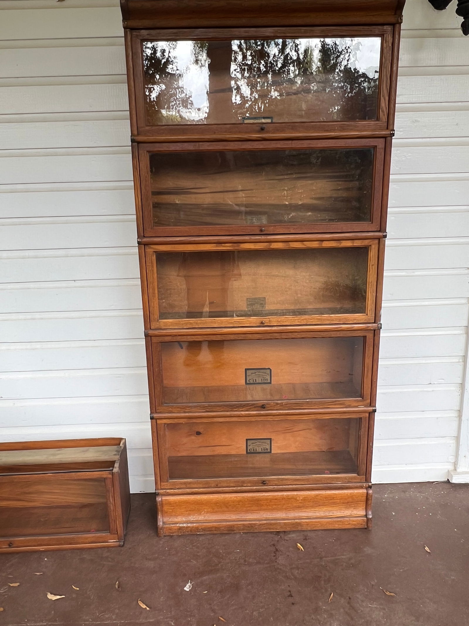 Oak 3 Stack Globe Wernicke Bookcase 3 of 3 (1 of 2)