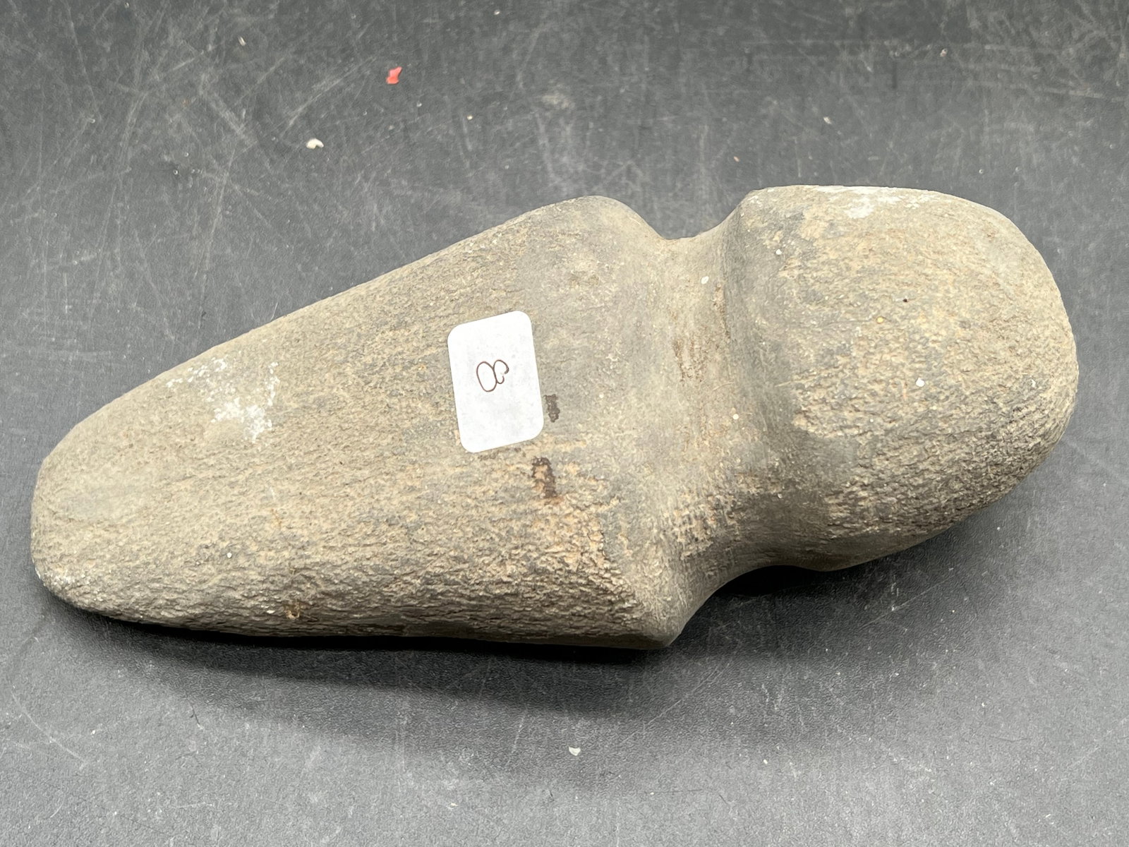 Native American Stone Full Groove Axe Head: Native American Stone Full Groove Axe Head