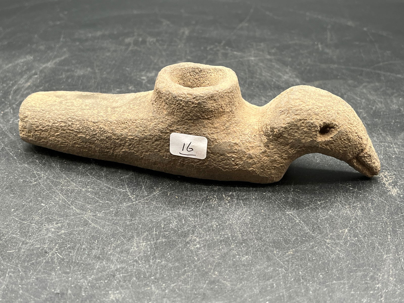 Native American Stone Effigy Bird Pipe (1 of 5)