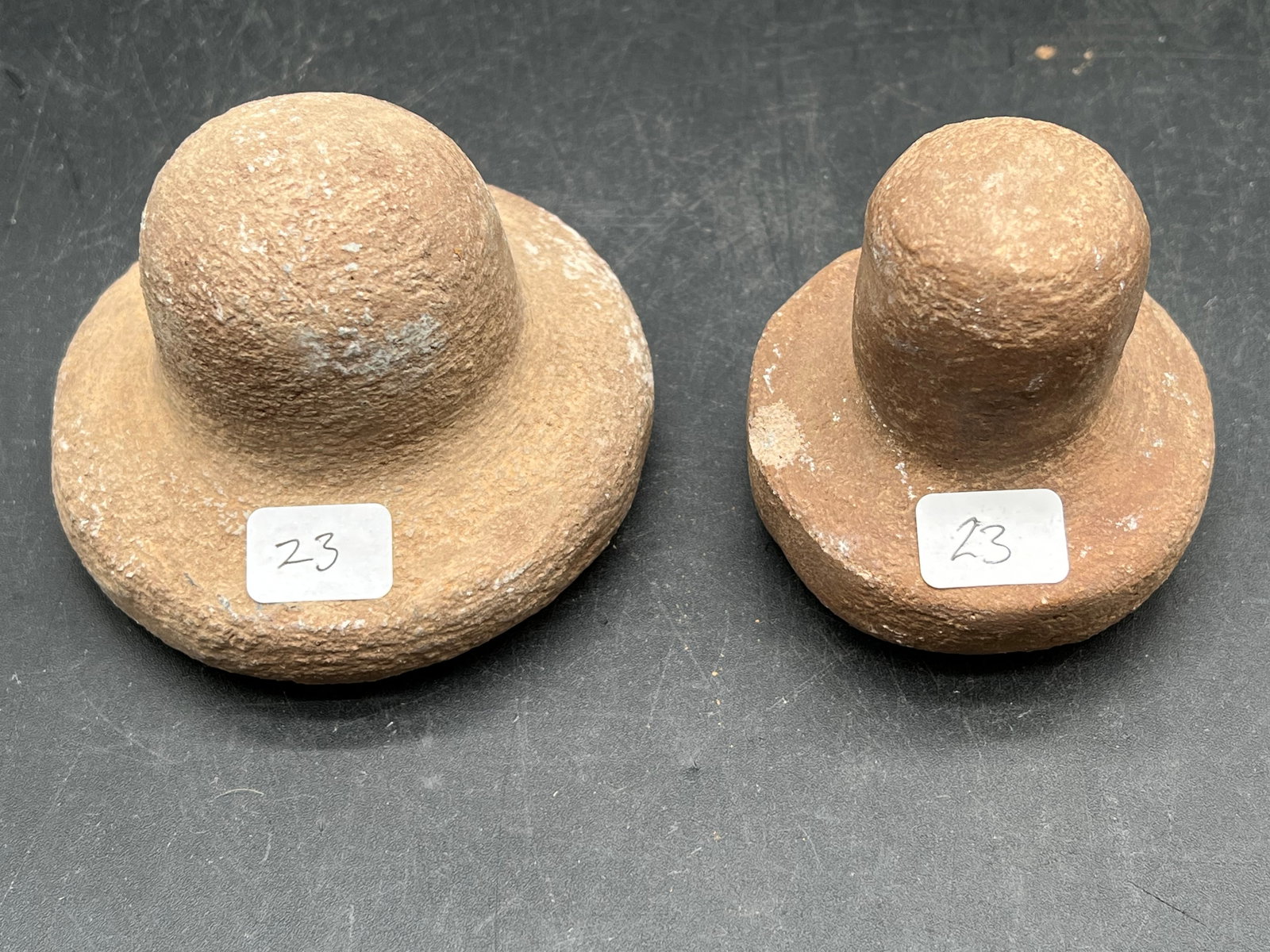 Lot of 2 Native American Stone Stamps: Lot of 2 Native American Stone Stamps