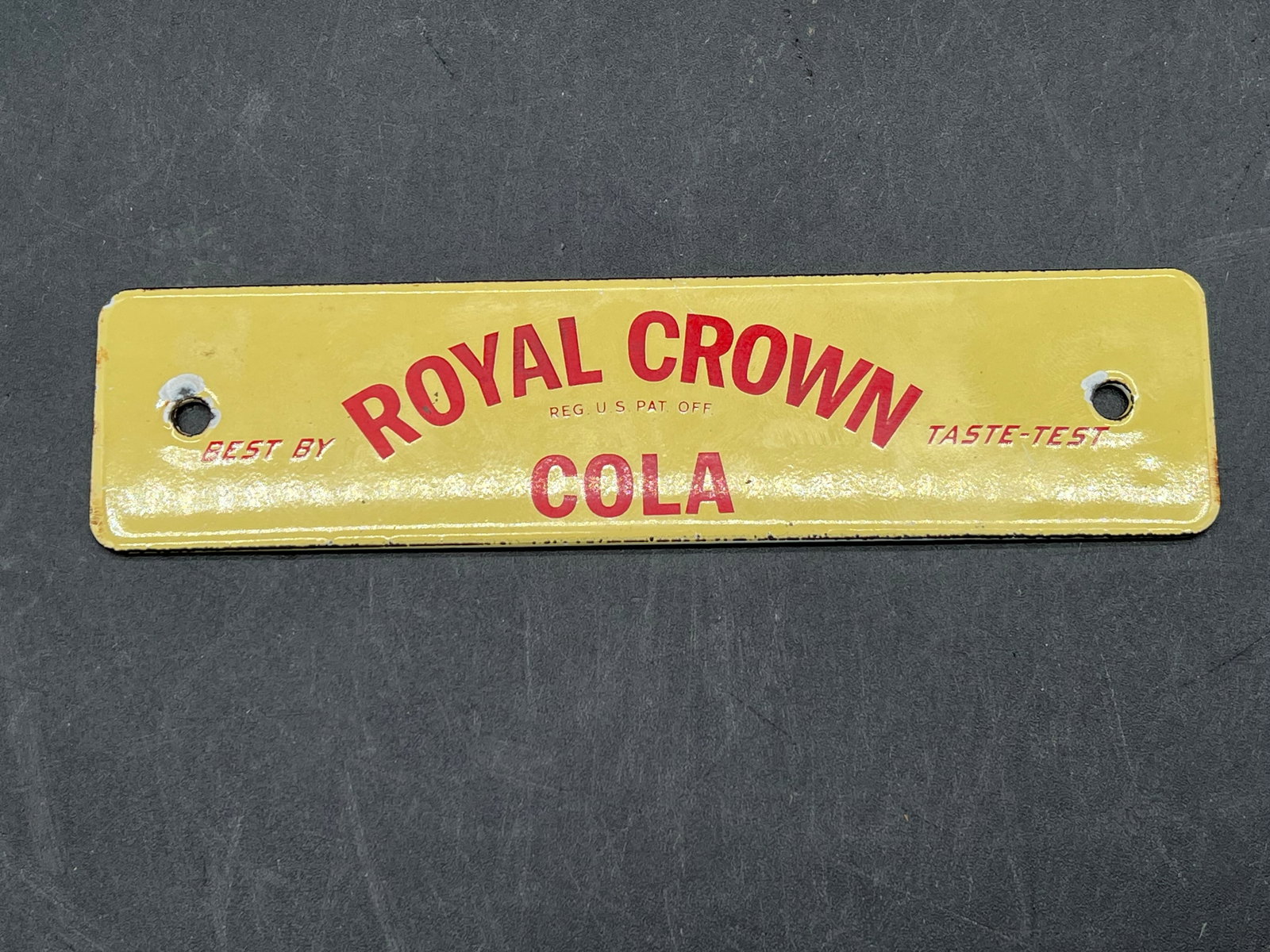 Early Royal Crown Cola Porcelain Advertising Sign: Early Royal Crown Cola Porcelain Advertising Sign