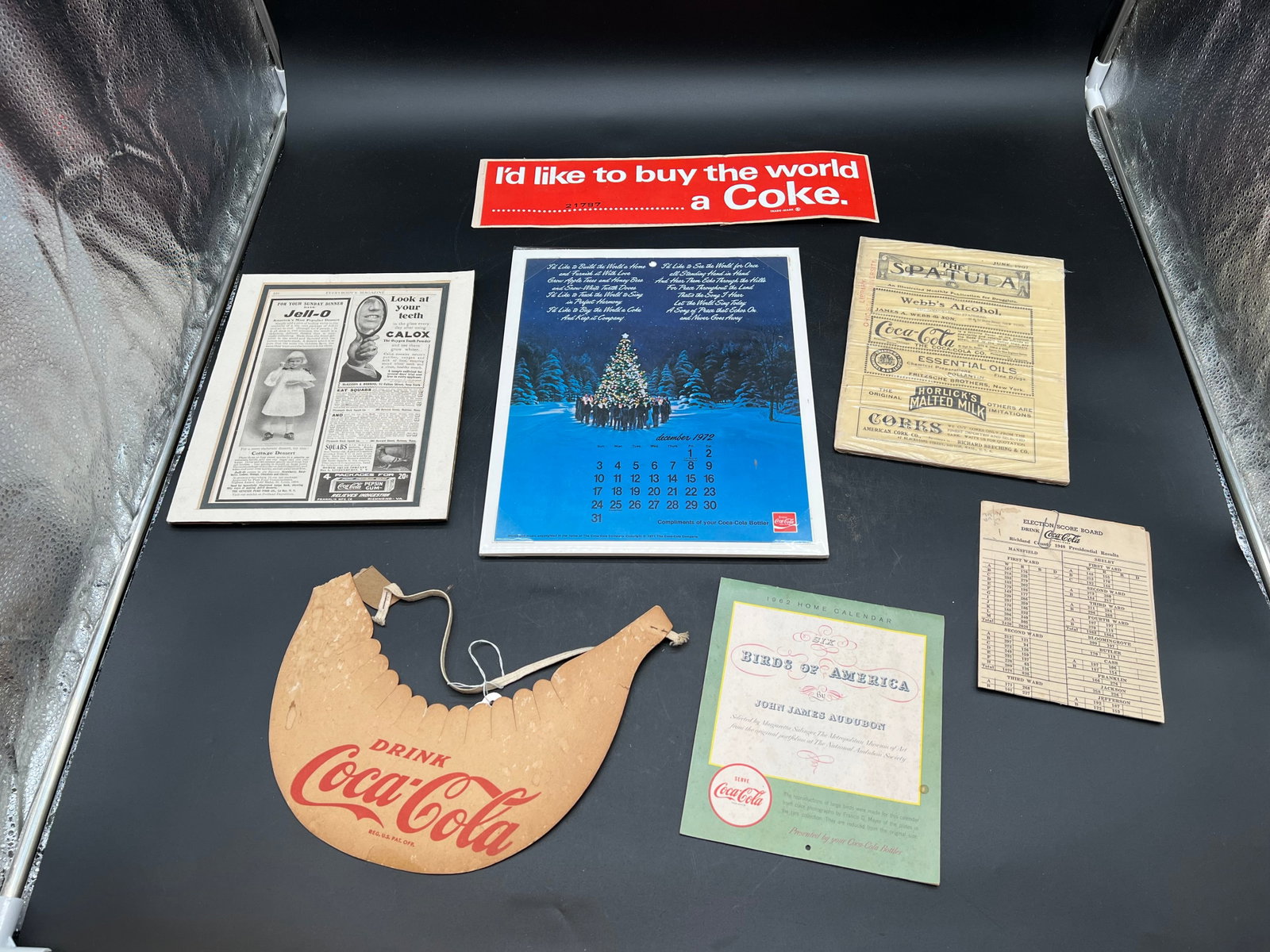 Lot of 7 Coca Cola Advertising Papers: Lot of 7 Coca Cola Advertising Papers