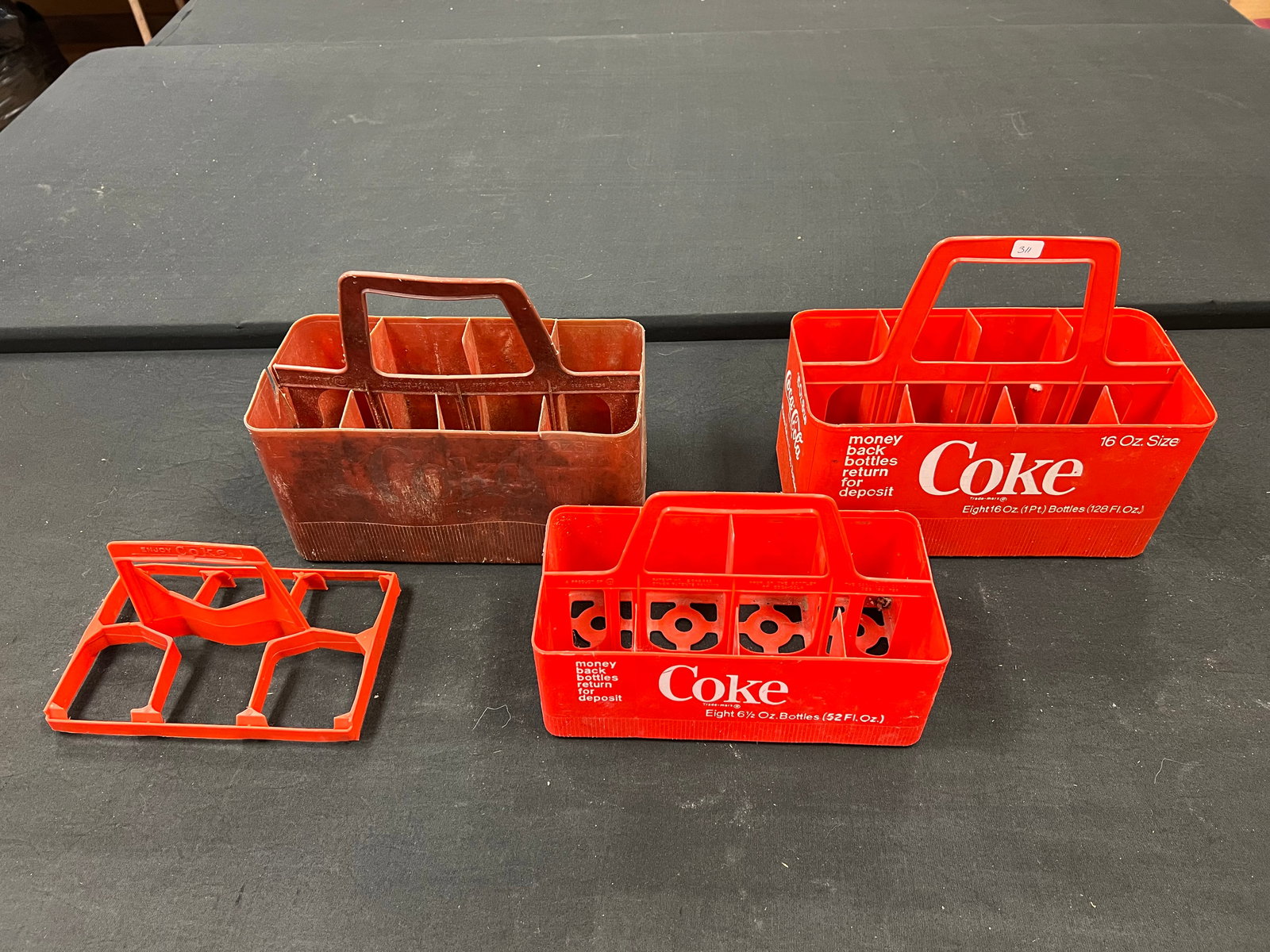 Lot of 4 Coca Cola Plastic Carriers: Lot of 4 Coca Cola Plastic Carriers