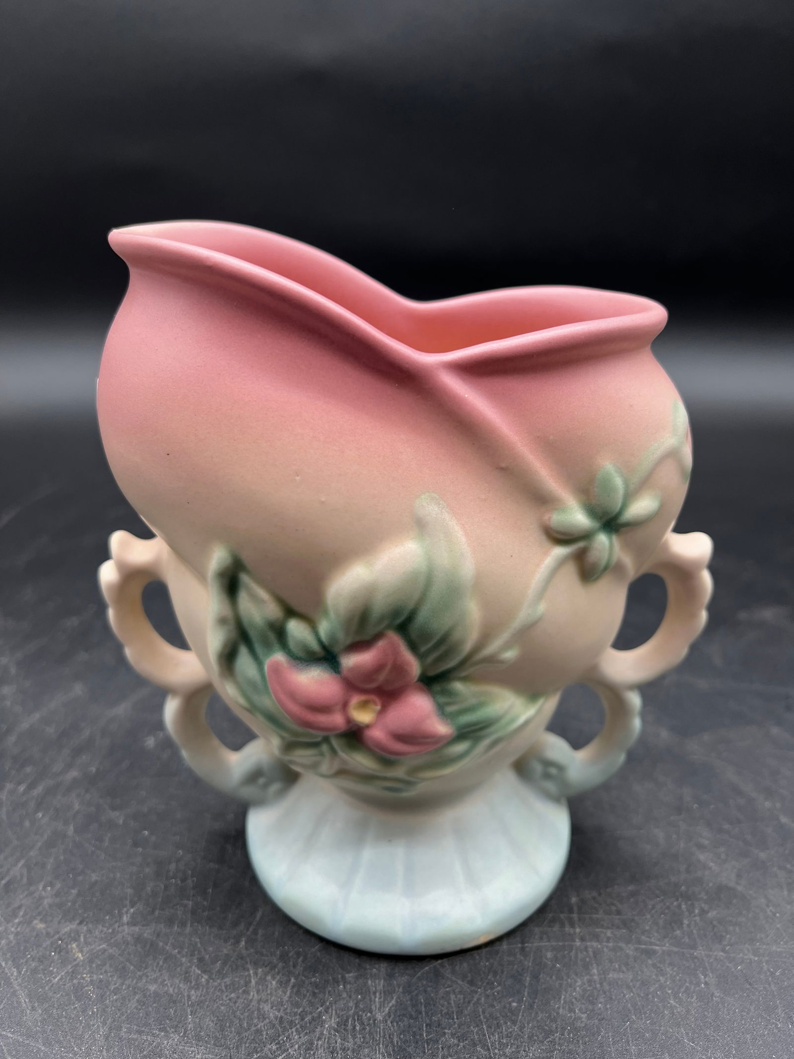 Hull “Wildflower?? Double Handled Vase: Hull “Wildflower” Double Handled Vase