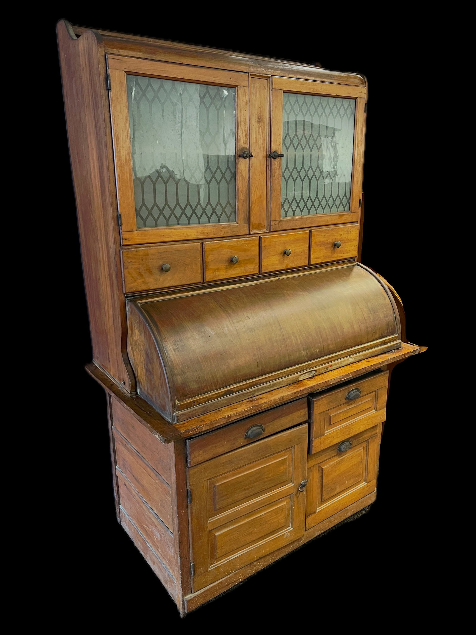 Pine/Poplar Primitive Dough Cupboard: Pine/Poplar Primitive Dough Cupboard