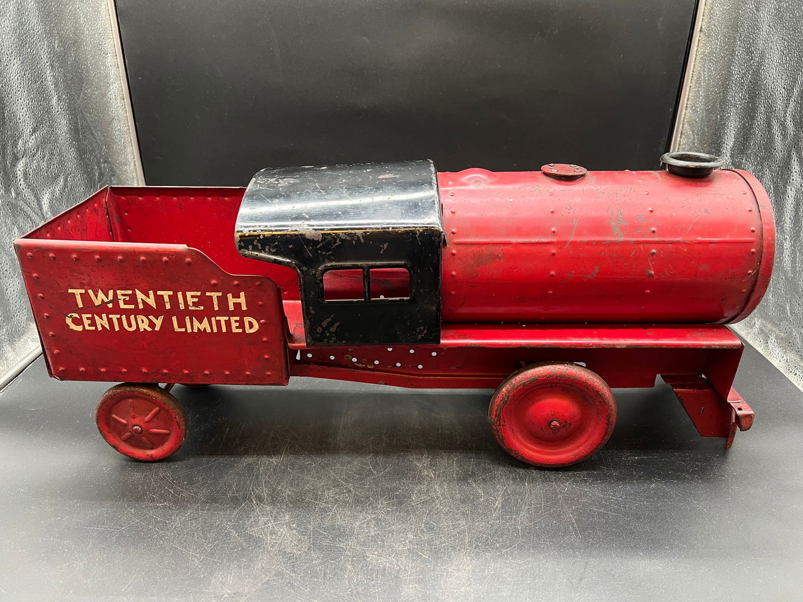 1930’s Steelcraft Limited Pressed Steel Ride-on Train Toy (1 of 9)
