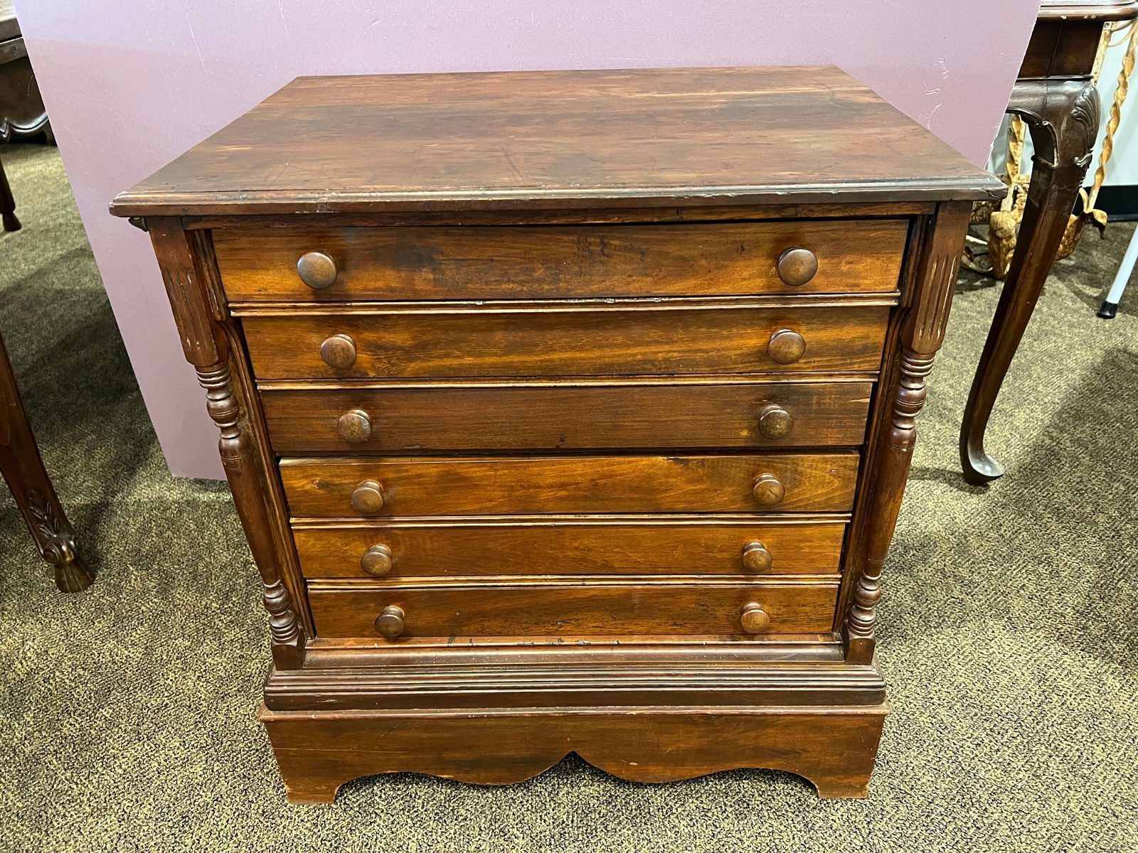 Poplar Spool Cabinet: Poplar Spool Cabinet