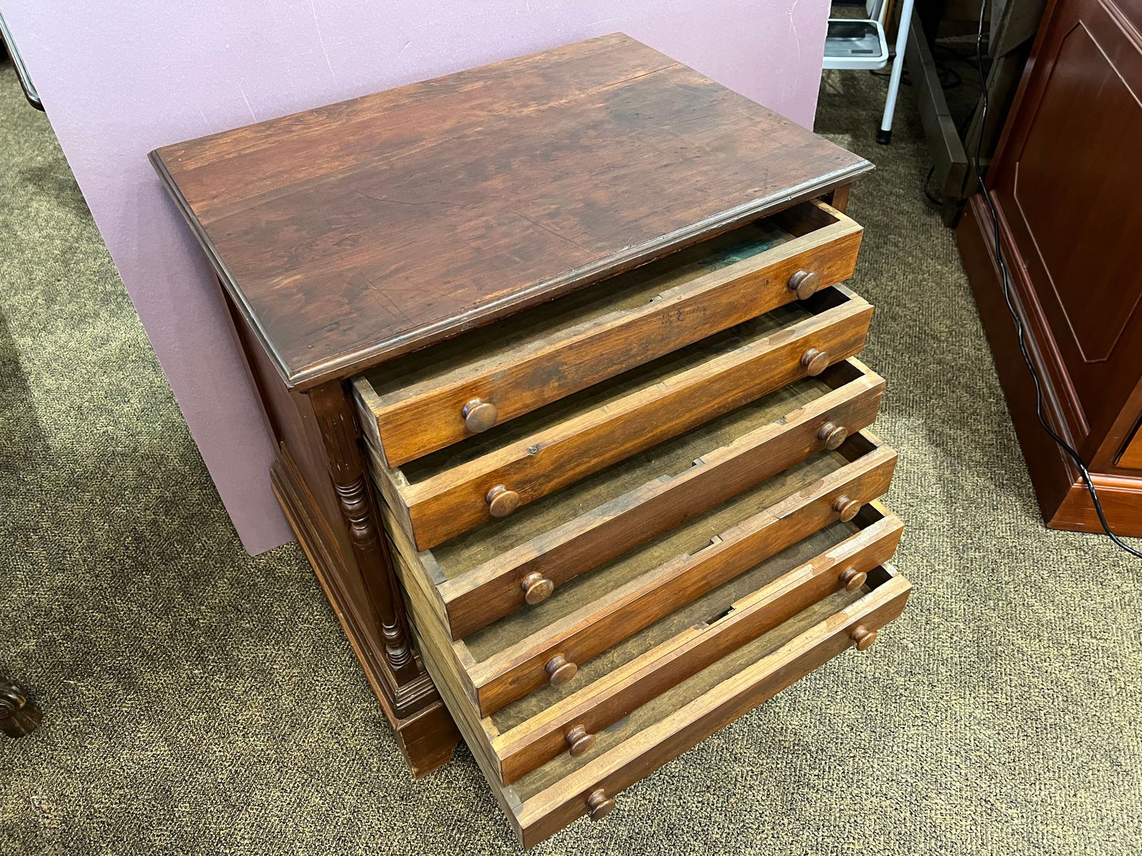 Poplar Spool Cabinet - 3