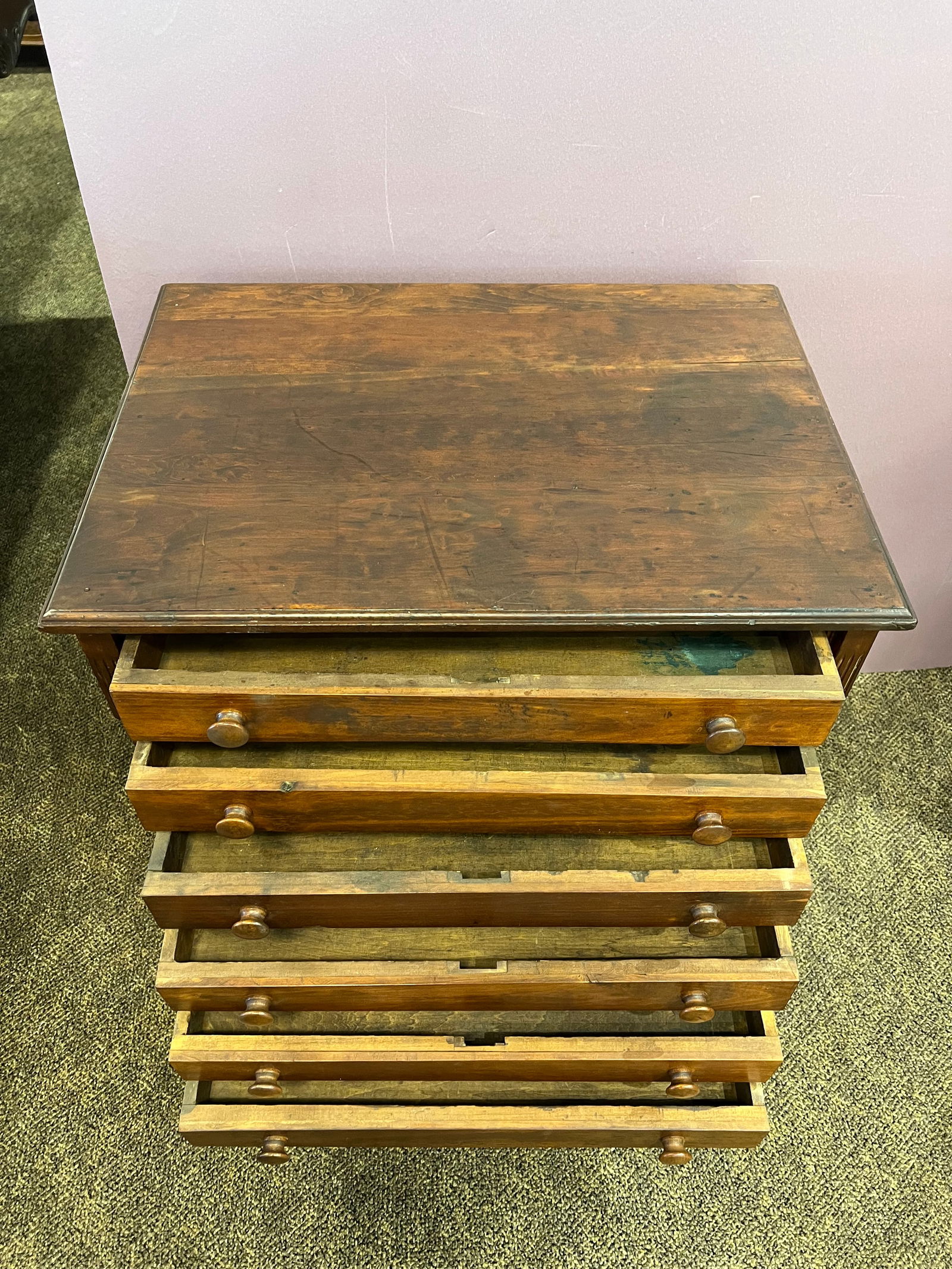 Poplar Spool Cabinet - 4