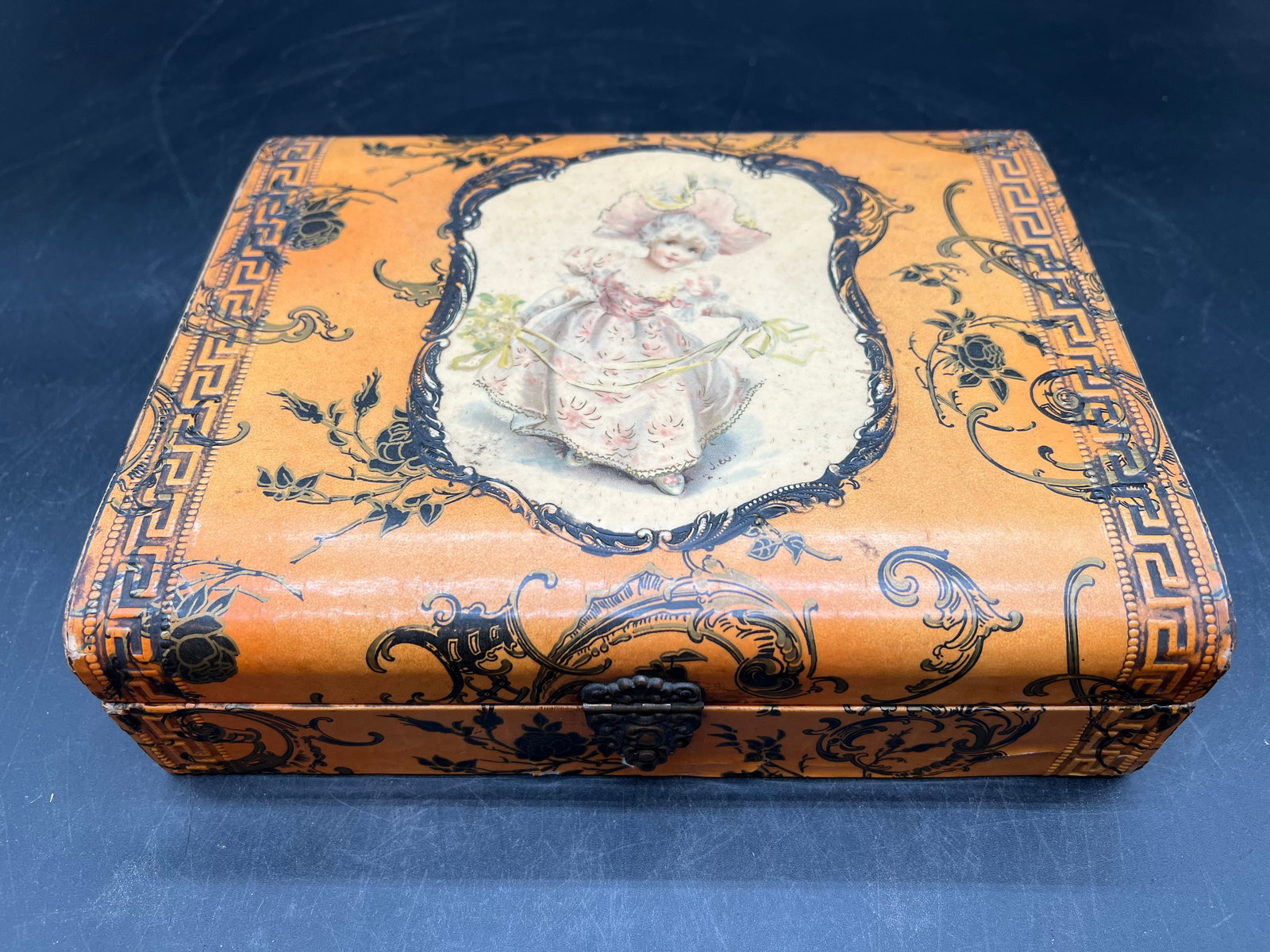Antique Victorian Celluloid Jewelry Box (1 of 4)