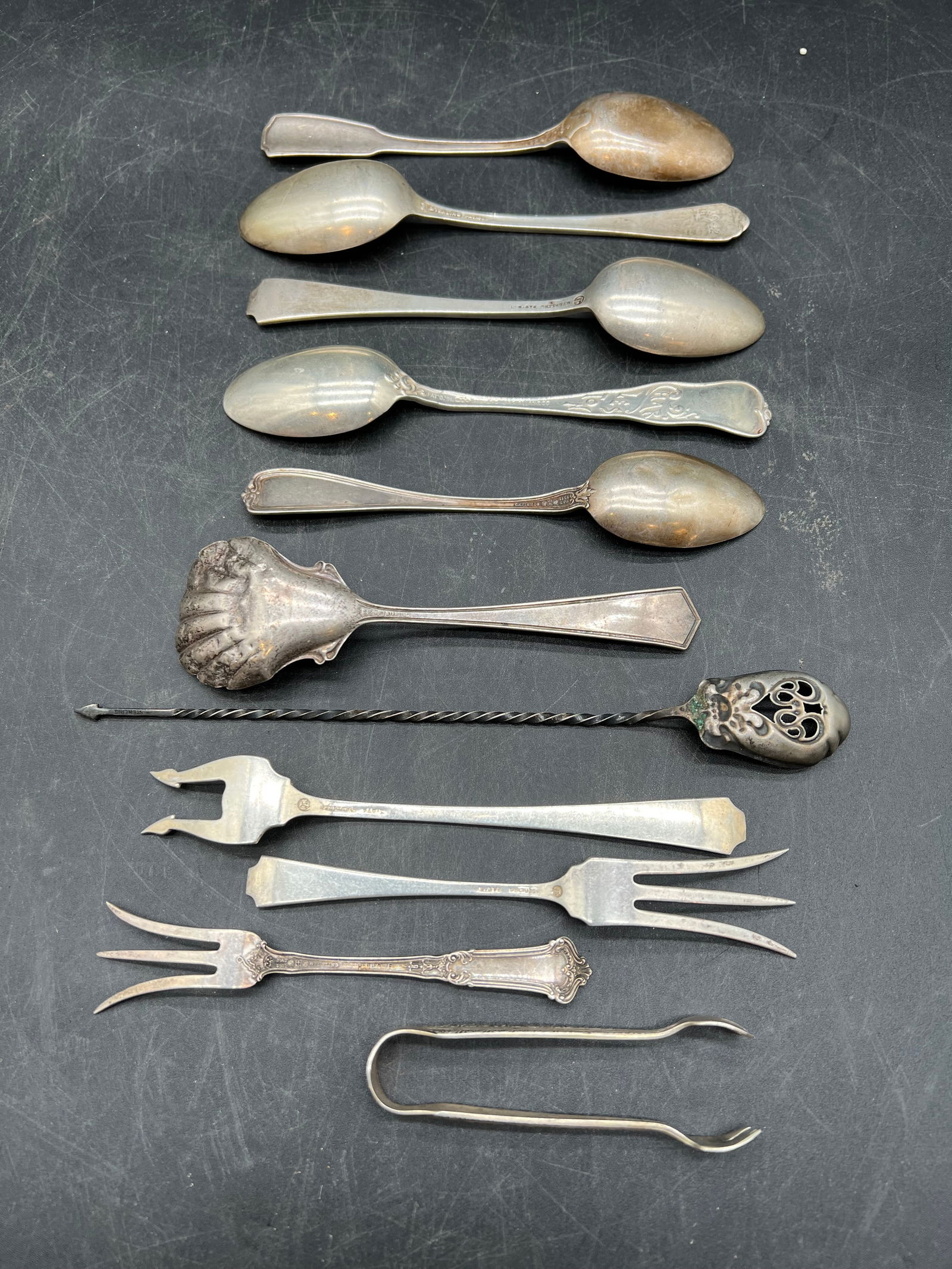 Lot of 11 Sterling Silver Utensils - 2