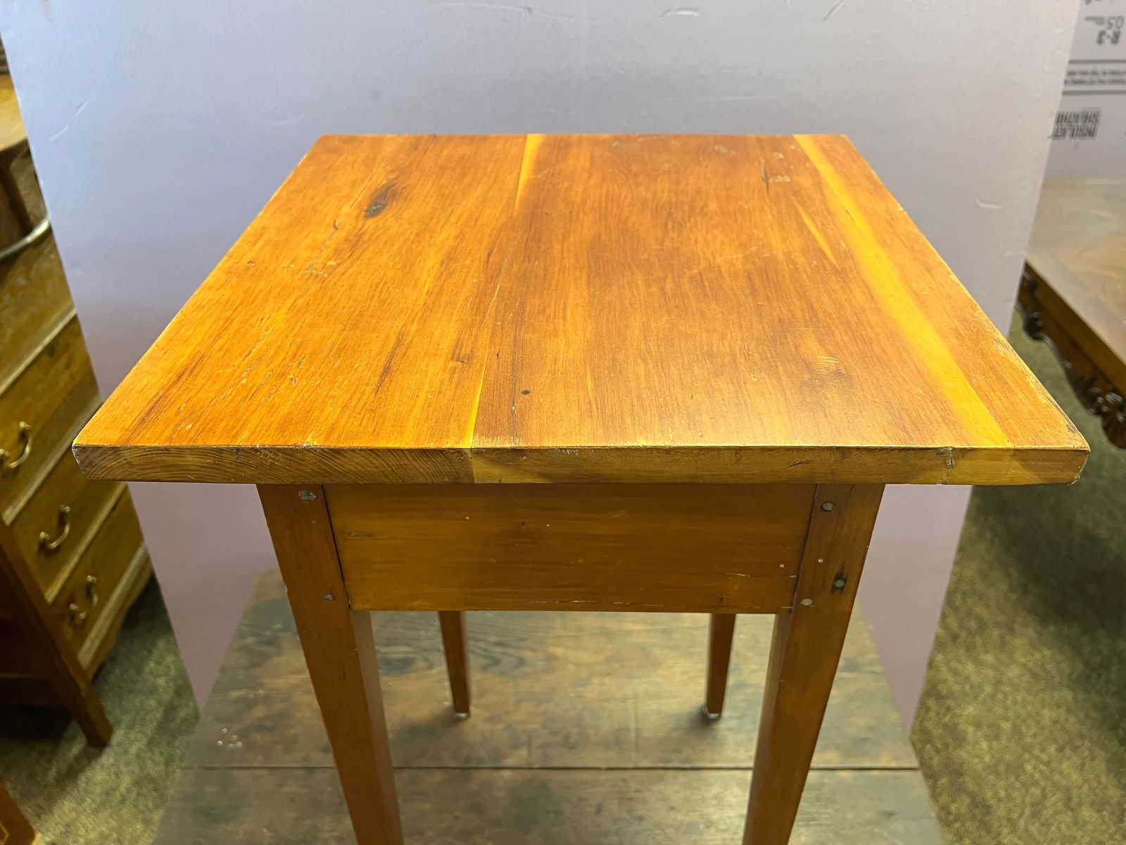 Cherry Tapered Leg Table - 3