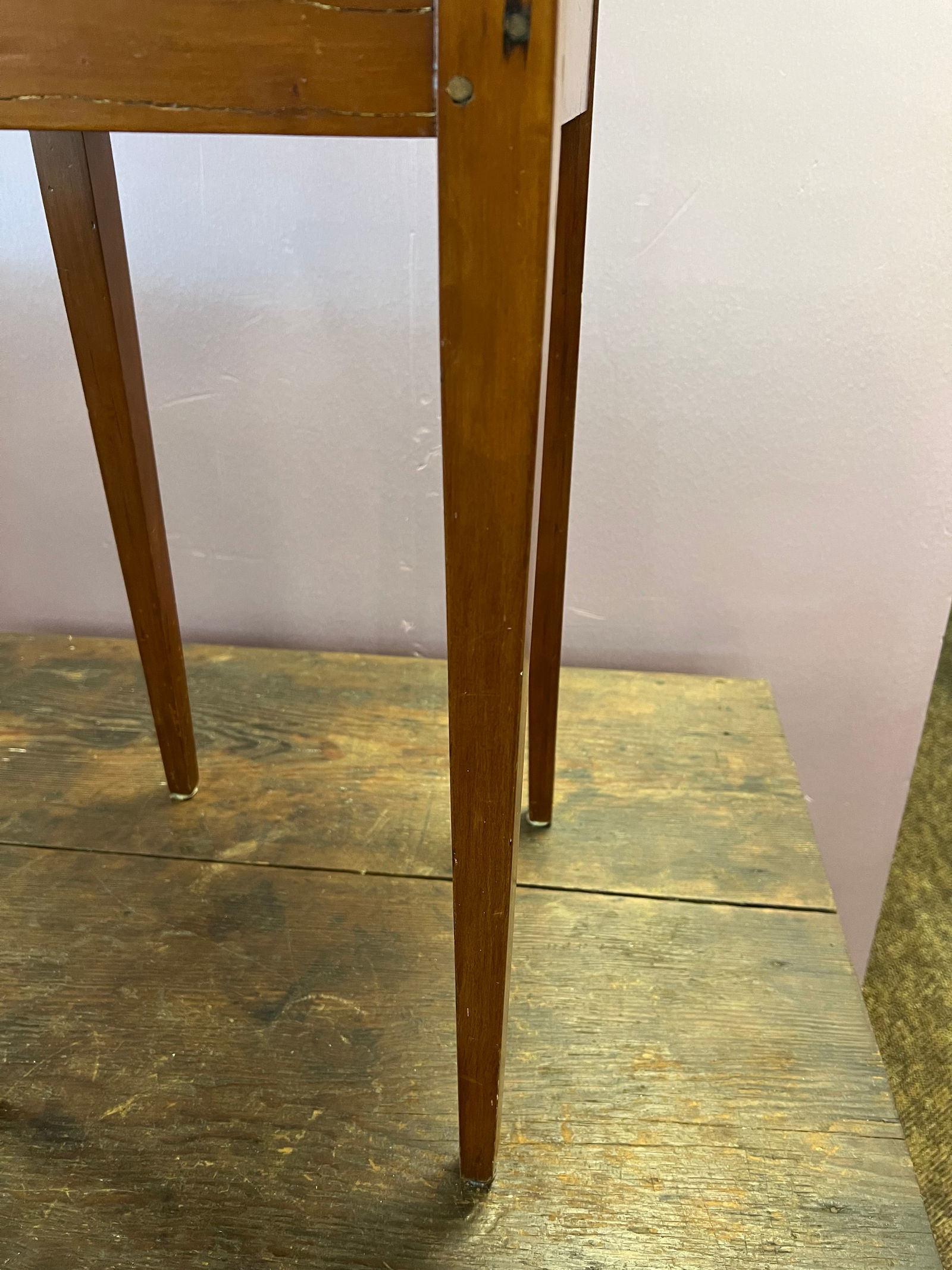 Cherry Tapered Leg Table - 5