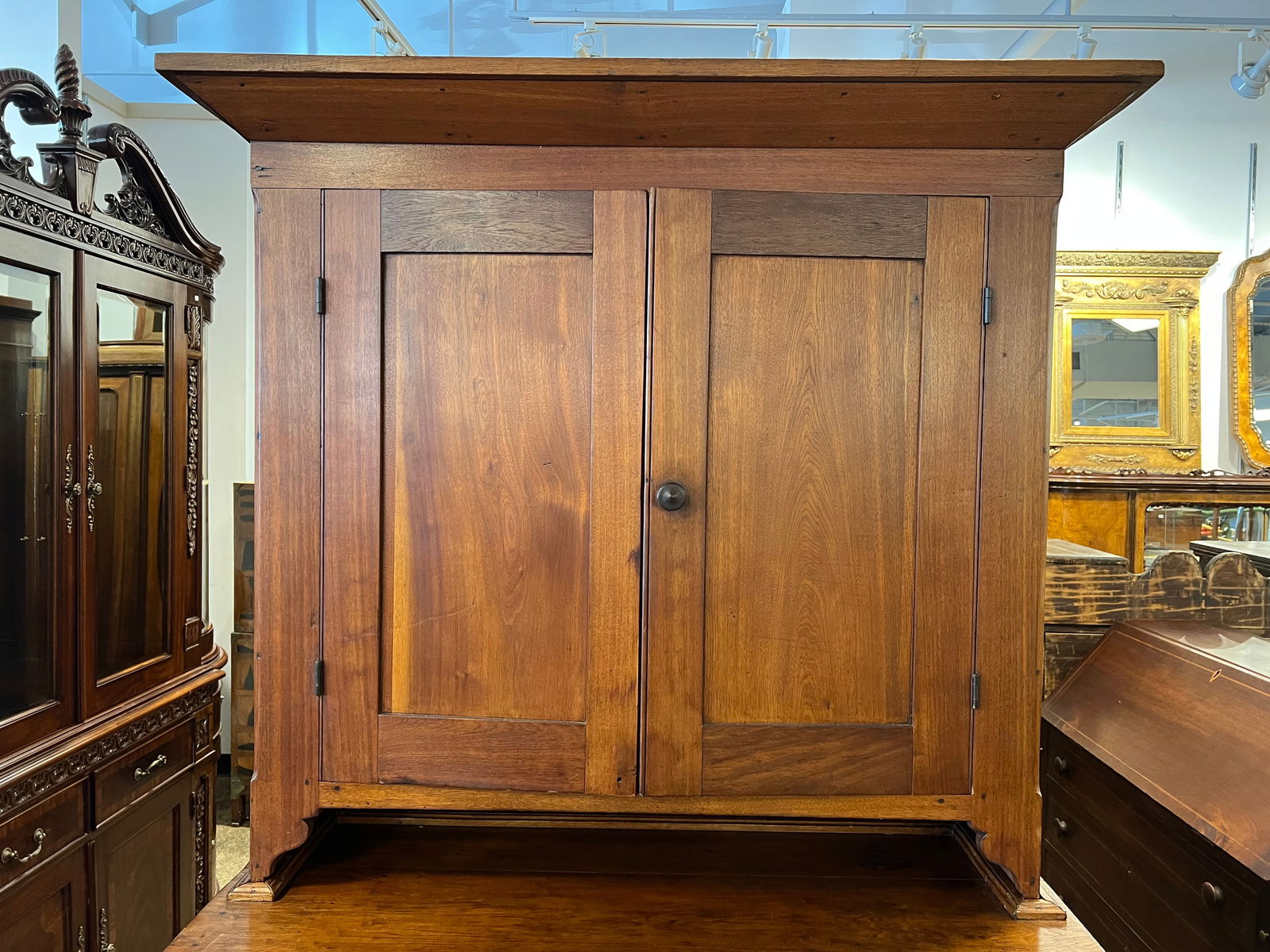 Walnut 2 pc. Step Back Cupboard - 3
