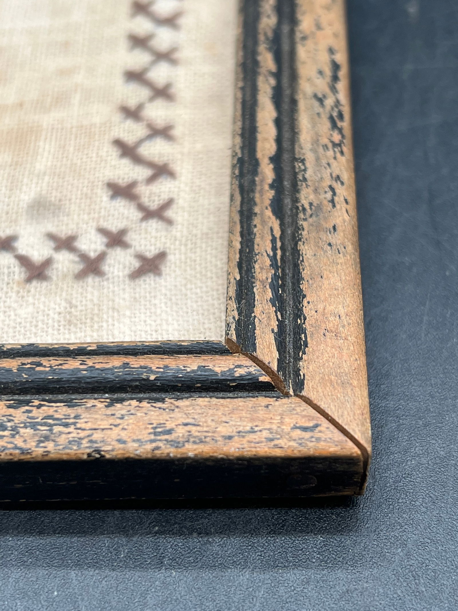 Early Needlepoint in Frame - 3