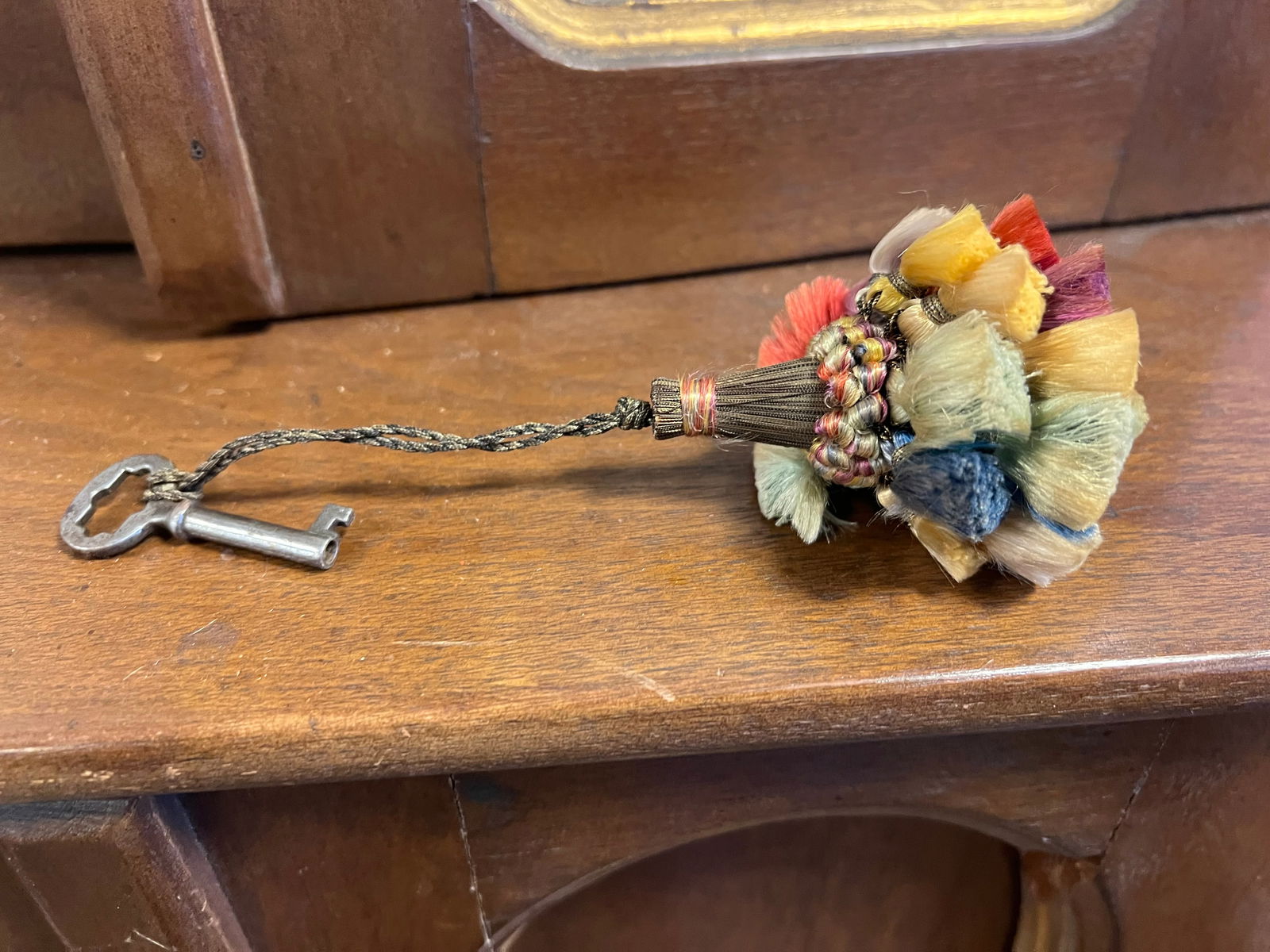 Small Walnut Stepback Cupboard - 5