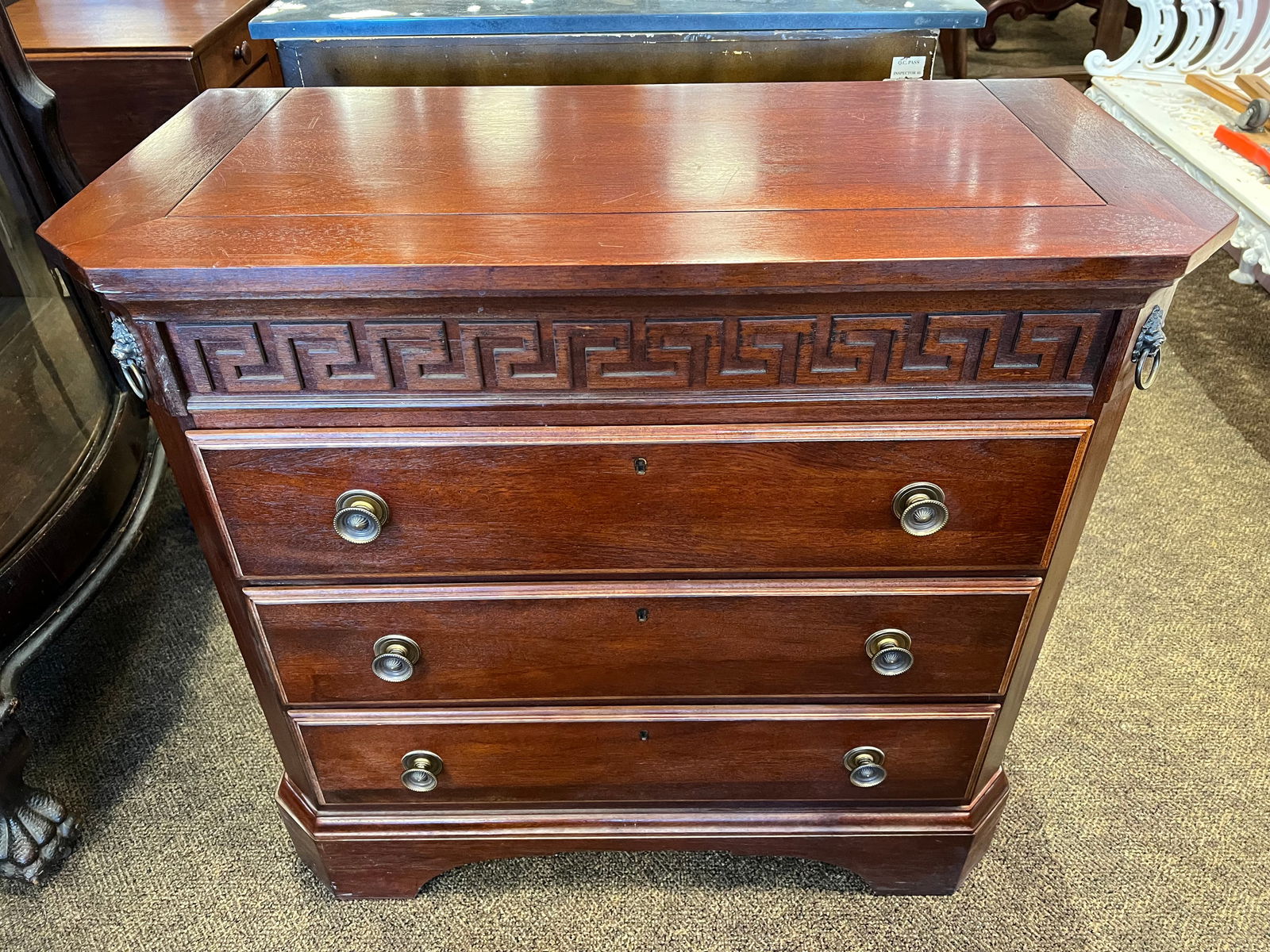 Stanley Mahogany 3 Drawer Chest (1 of 10)