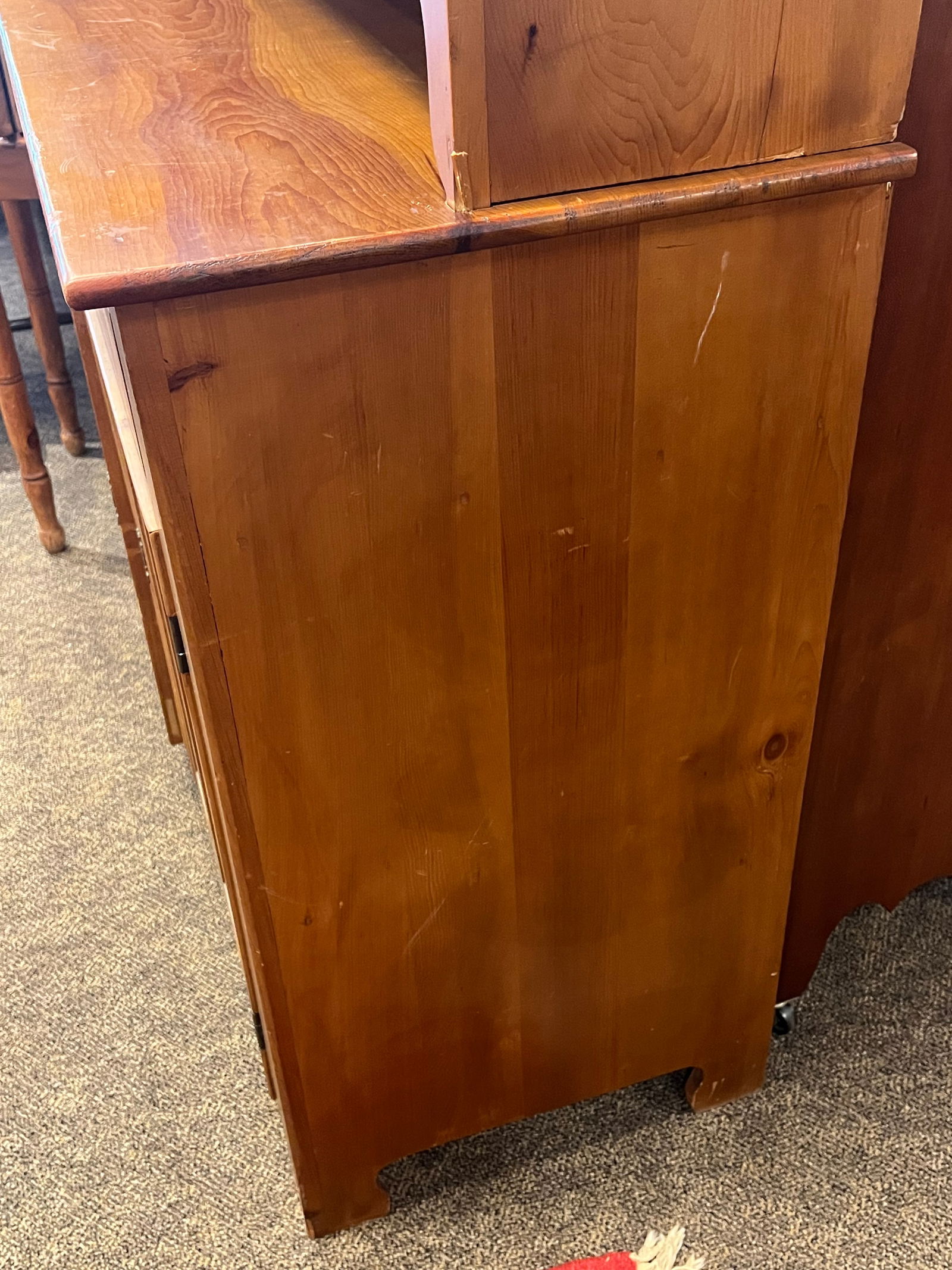 Pine/Poplar Step Back Cupboard - 10