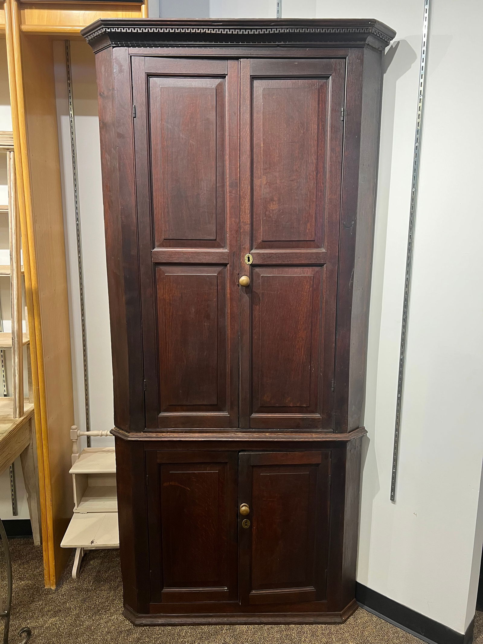 Early Oak Corner Cupboard (1 of 6)
