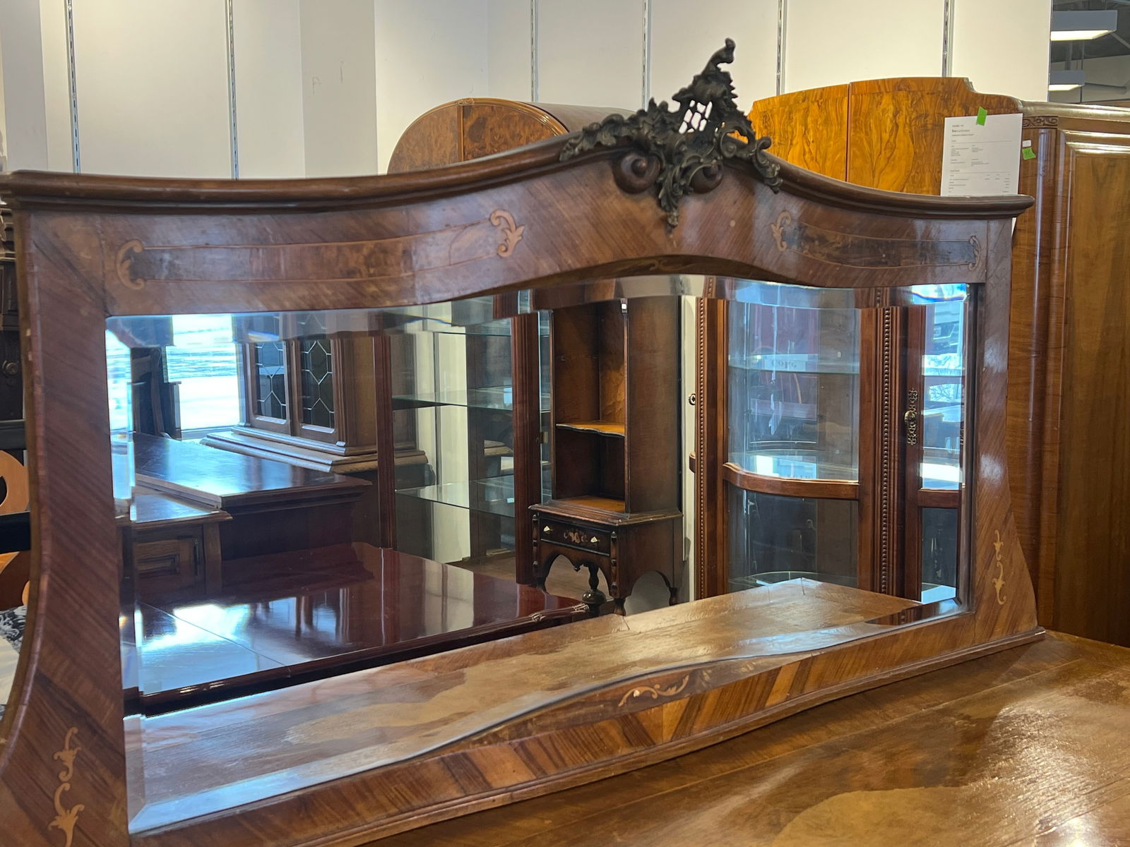 Walnut Sideboard with Mirror - 4