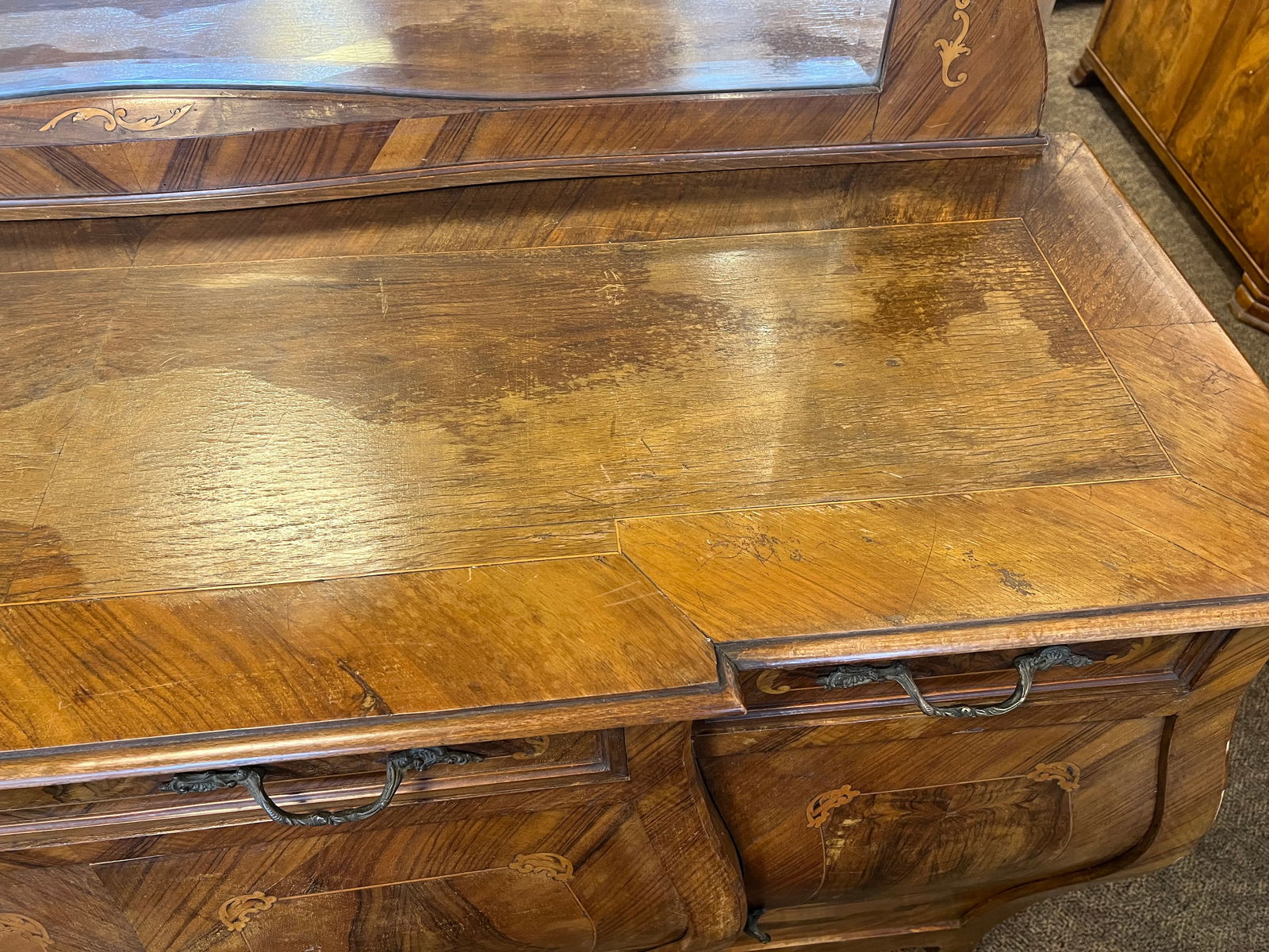 Walnut Sideboard with Mirror - 9