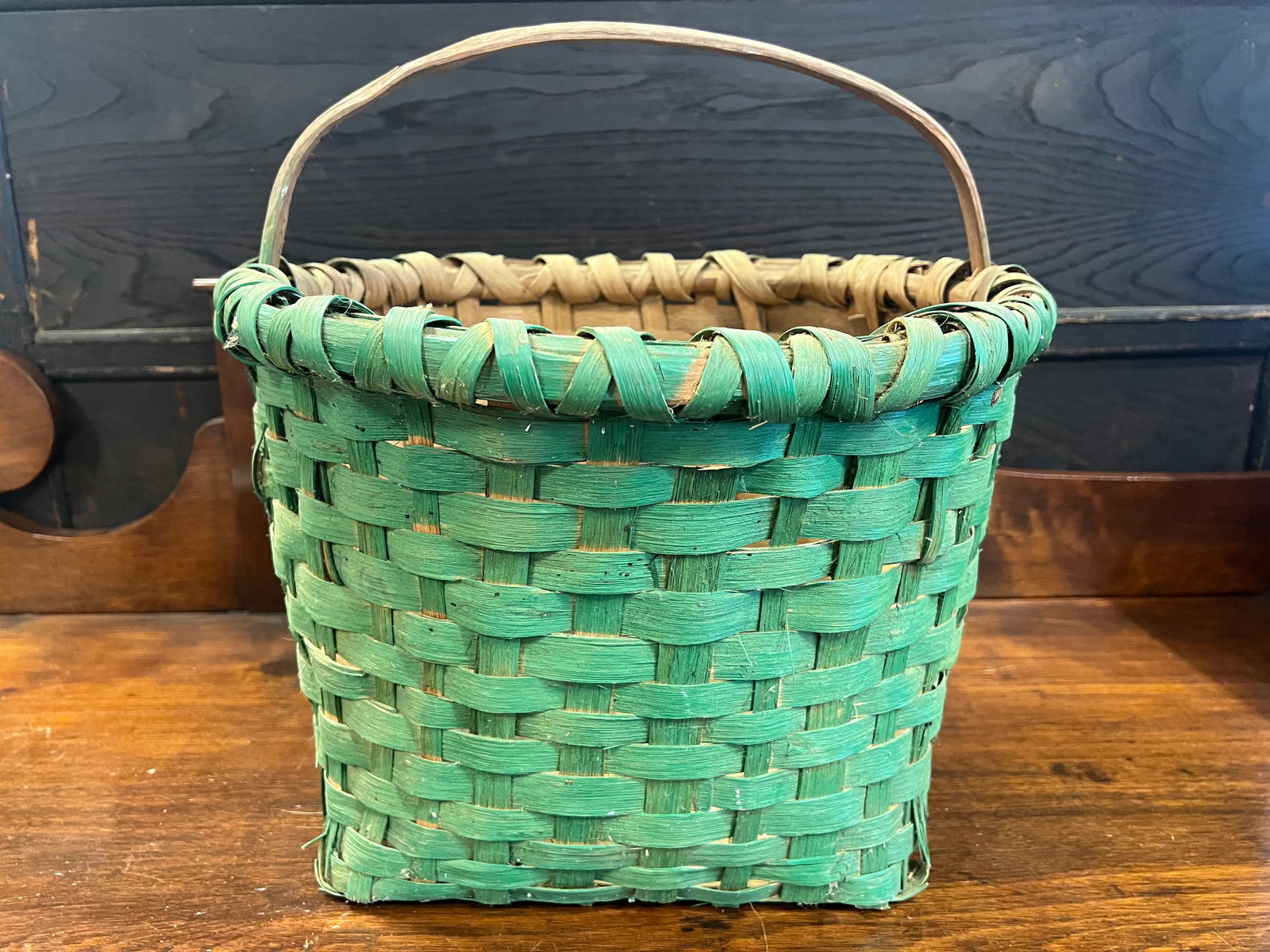 Early Hand Woven Basket: Early Hand Woven Basket