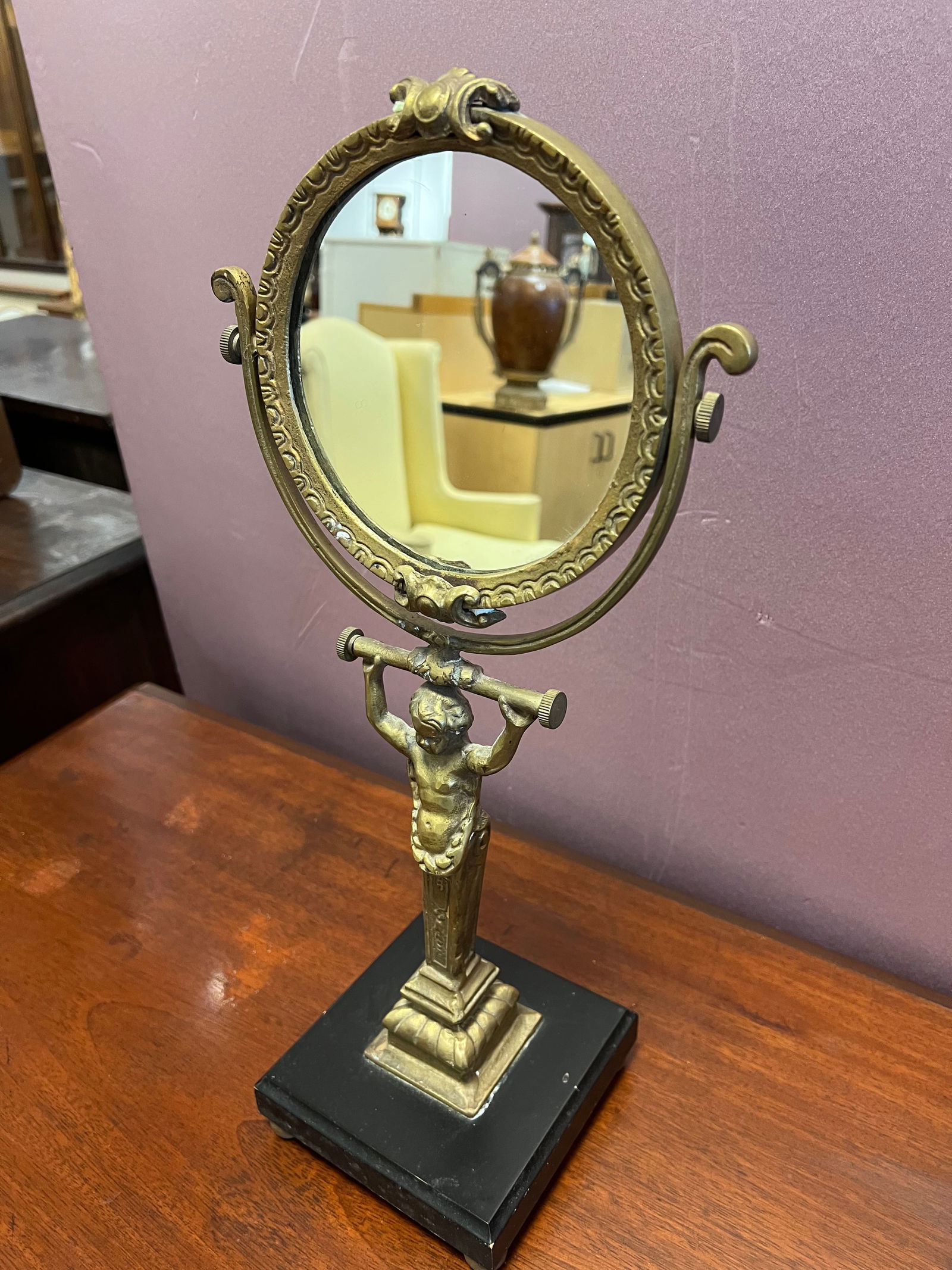 Brass Vanity Mirror: Brass Vanity Mirror