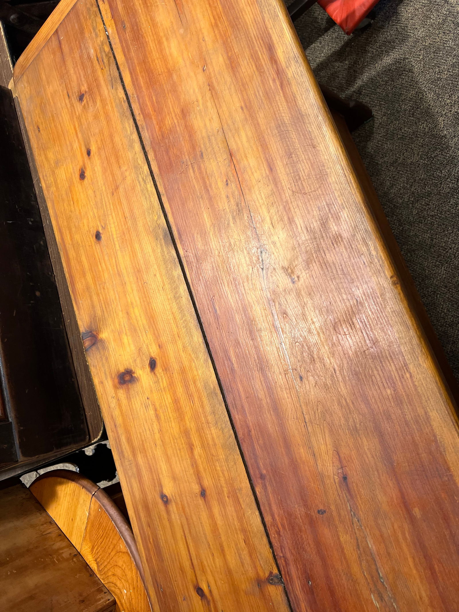 Early Flip Top Table/Bench - 3