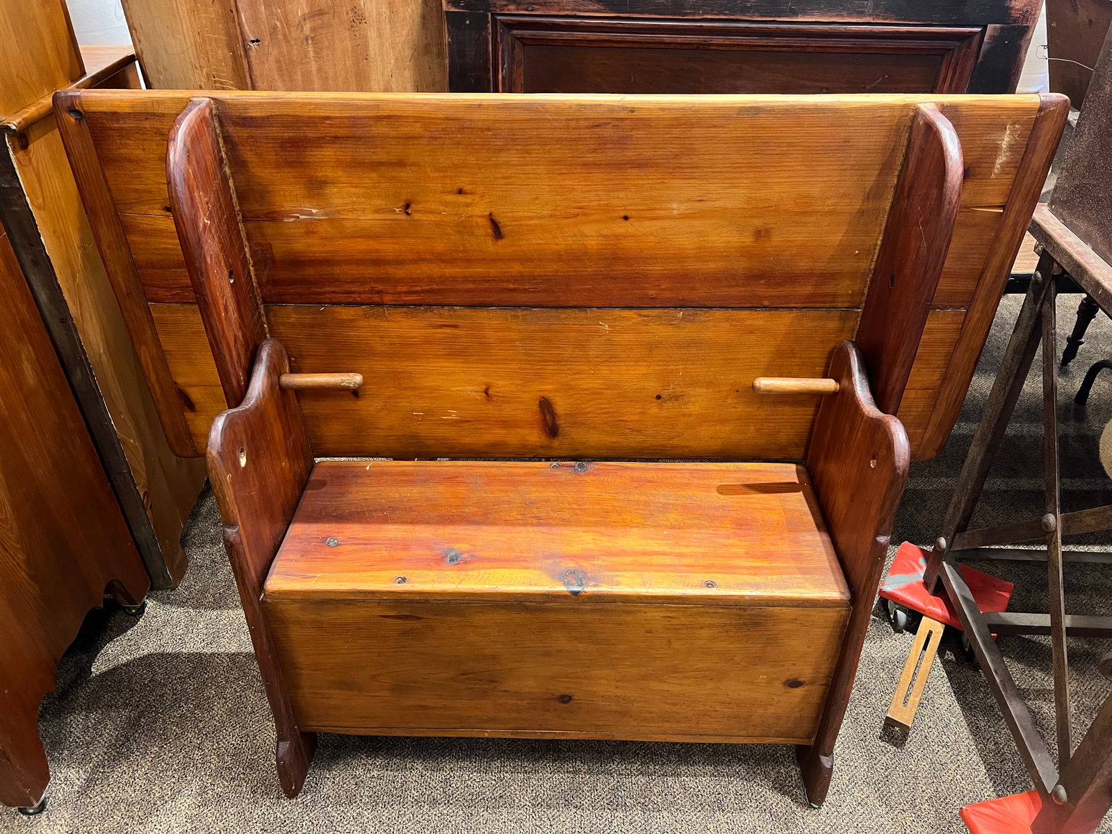 Early Flip Top Table/Bench - 4