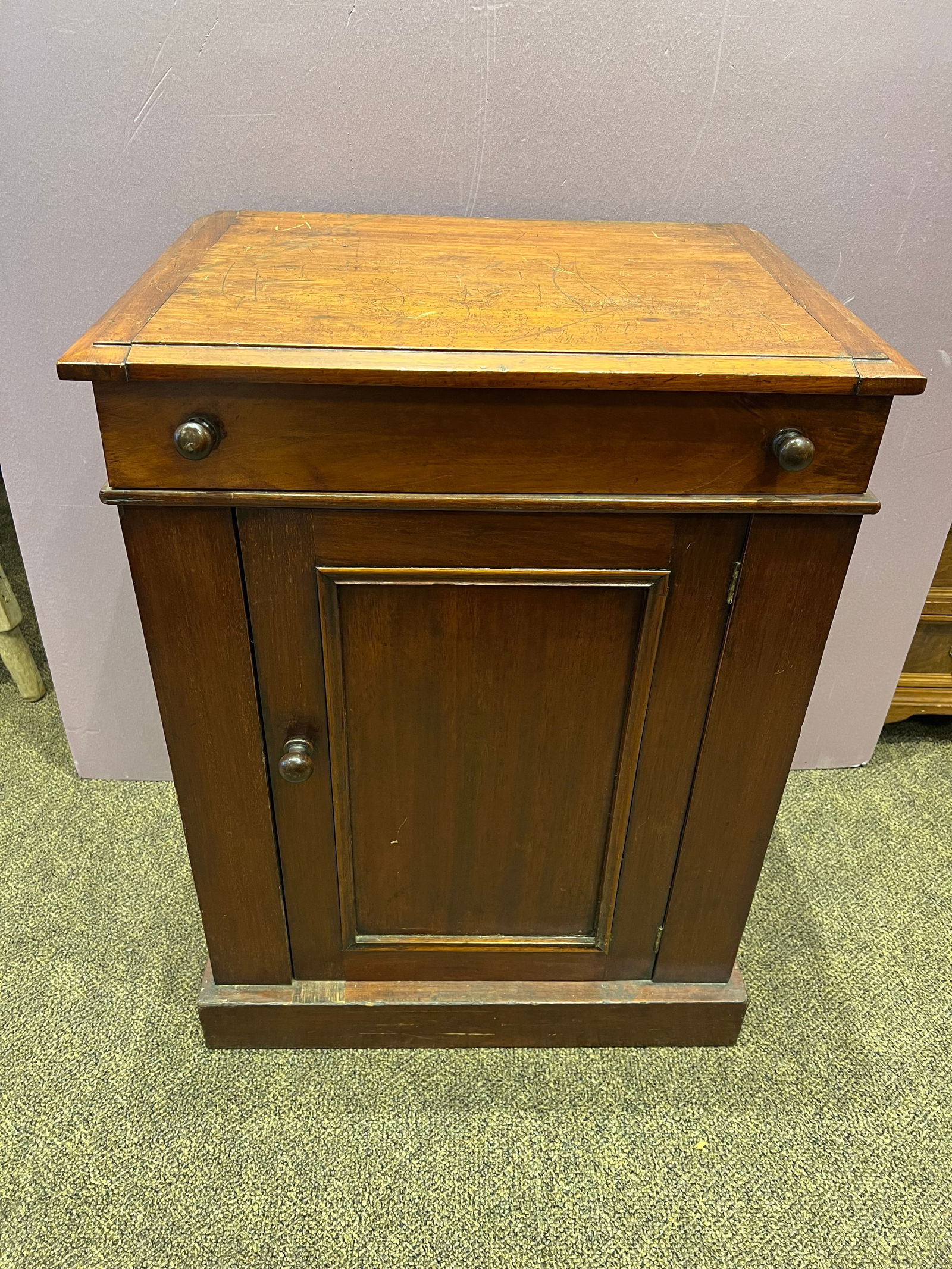 Victorian Mahogany Washstand Cabinet (1 of 4)