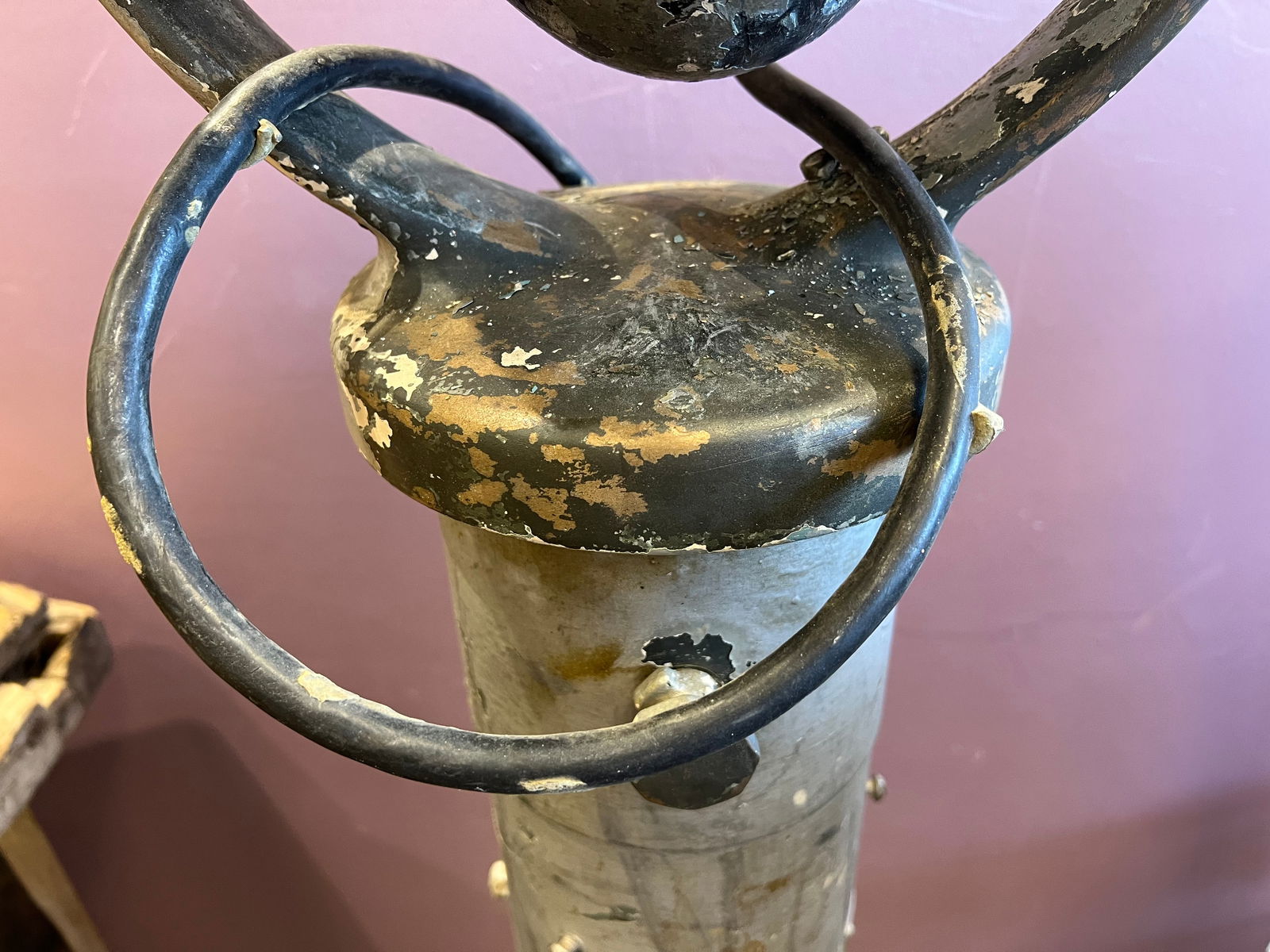 Sperry Gyroscope Co. Early Brass Binnacle compass. - 5