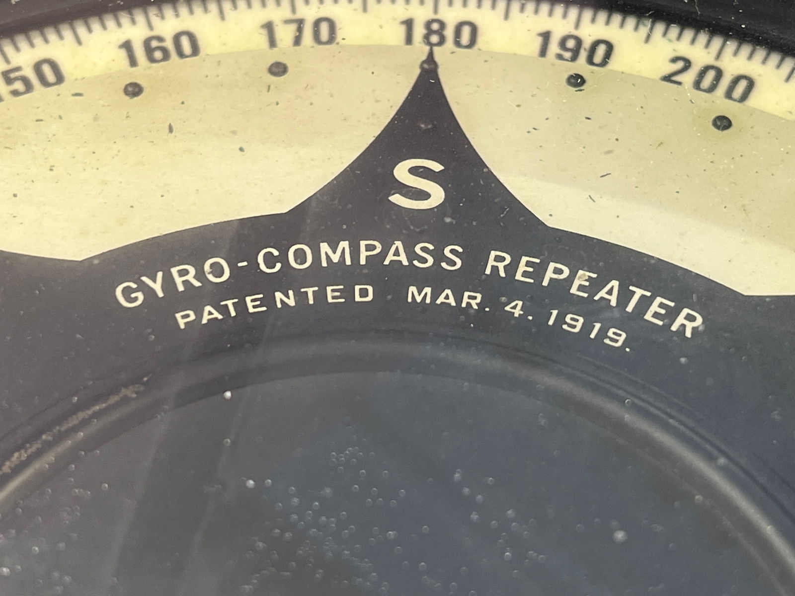 Sperry Gyroscope Co. Early Brass Binnacle compass. - 9