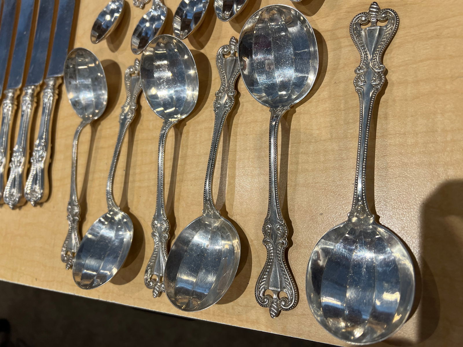 68 pcs. Sterling Silver Old Colonial Pattern Flatware - 2