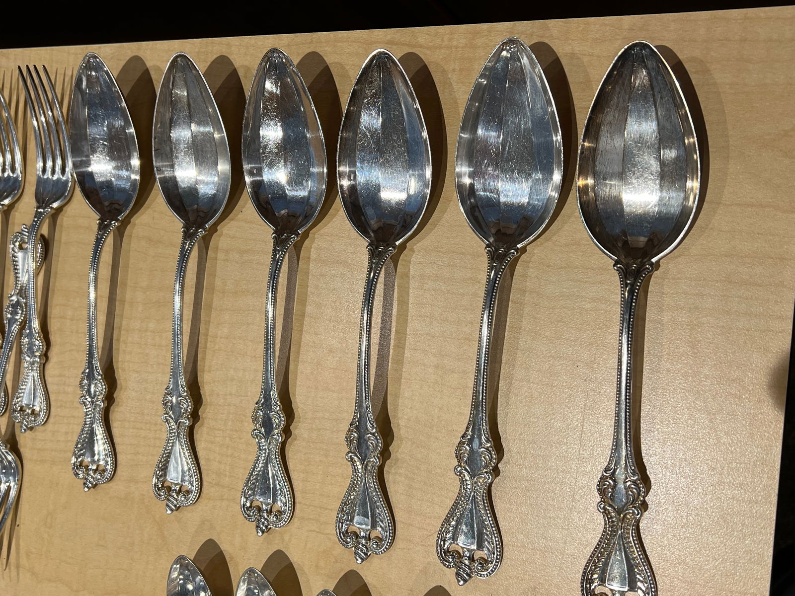 68 pcs. Sterling Silver Old Colonial Pattern Flatware - 4