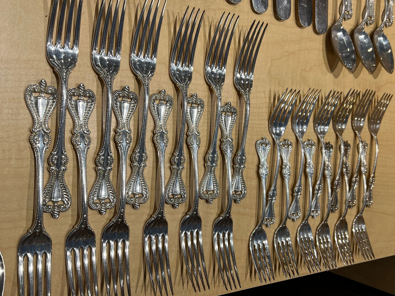 68 pcs. Sterling Silver Old Colonial Pattern Flatware - 5