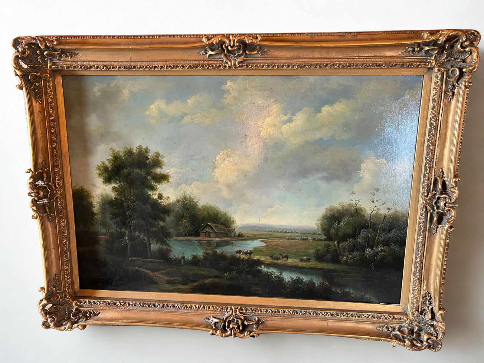 Oil on Canvas - Farmhouse Scenery (1 of 9)